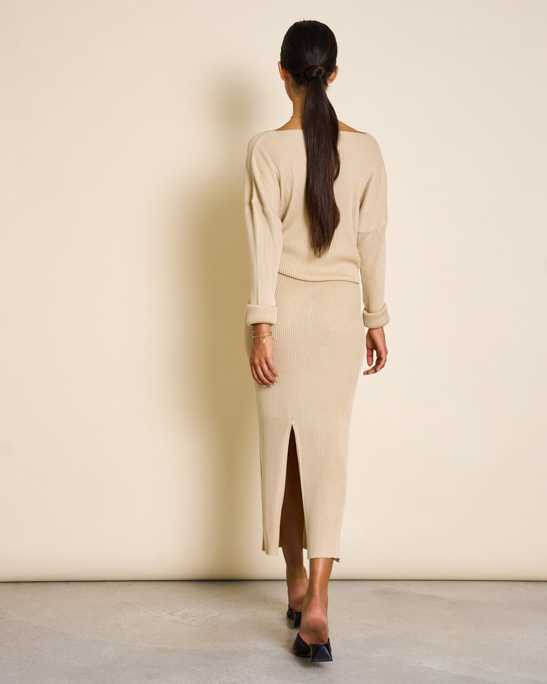 Pull beige en Ecovero - LAGOS ivory