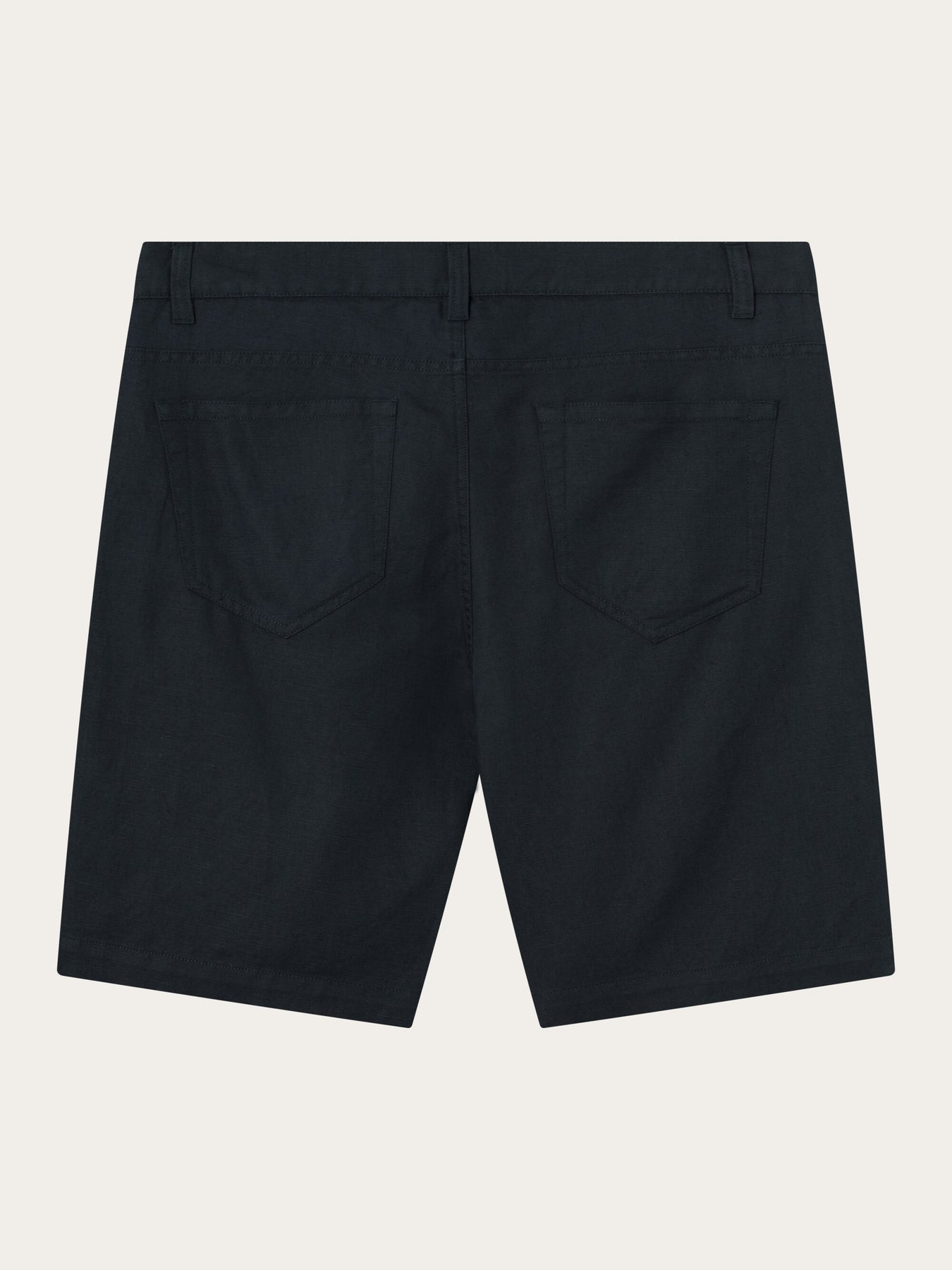Short marine en lin et coton bio - blend twill shorts total eclipse