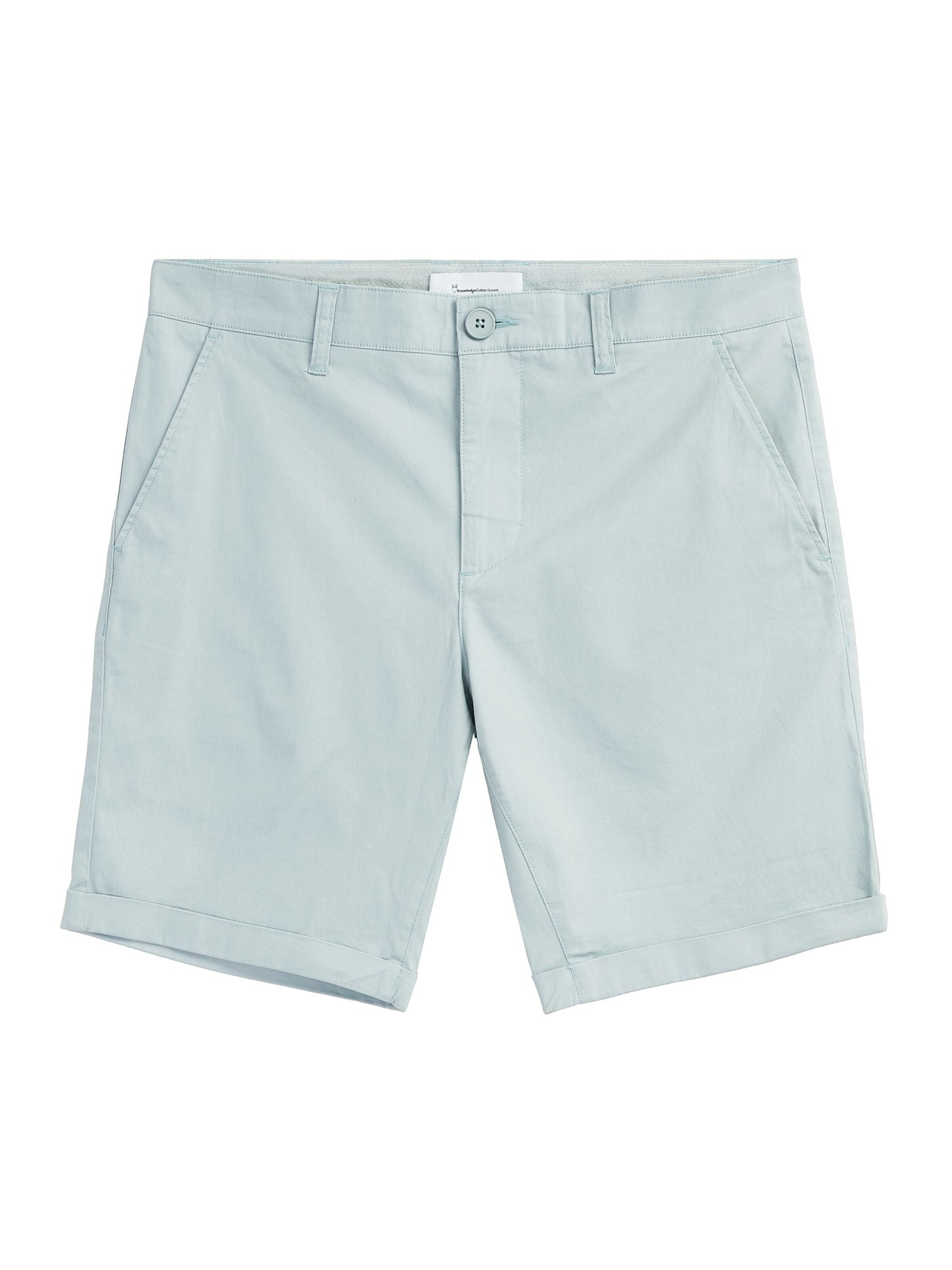 Short chino en coton bio | Bleu clair "chuck regular chino poplin shorts gray mist"