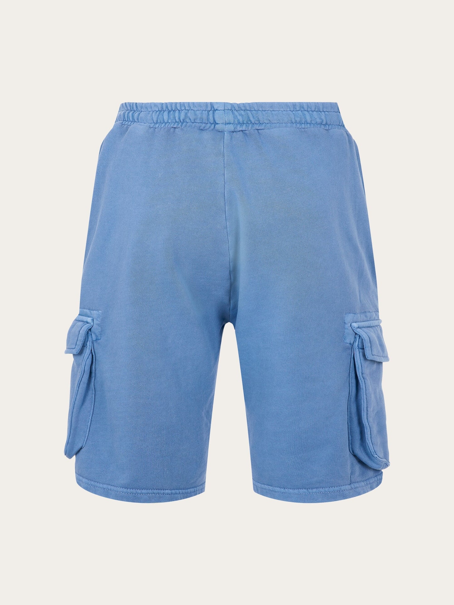 Short cargo bleu en coton bio - sweat shorts alaskan blue