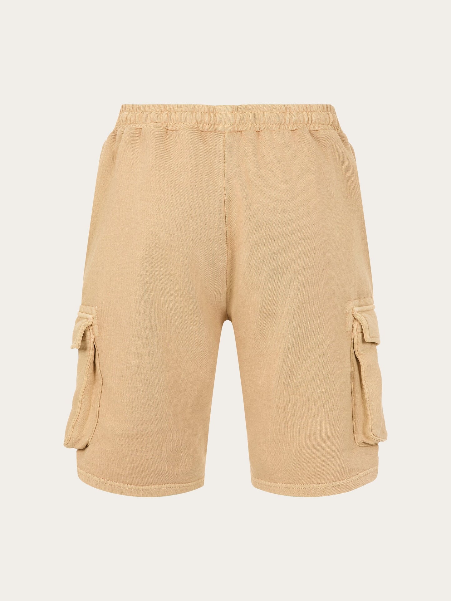 Short cargo beige en coton bio - sweat shorts safari