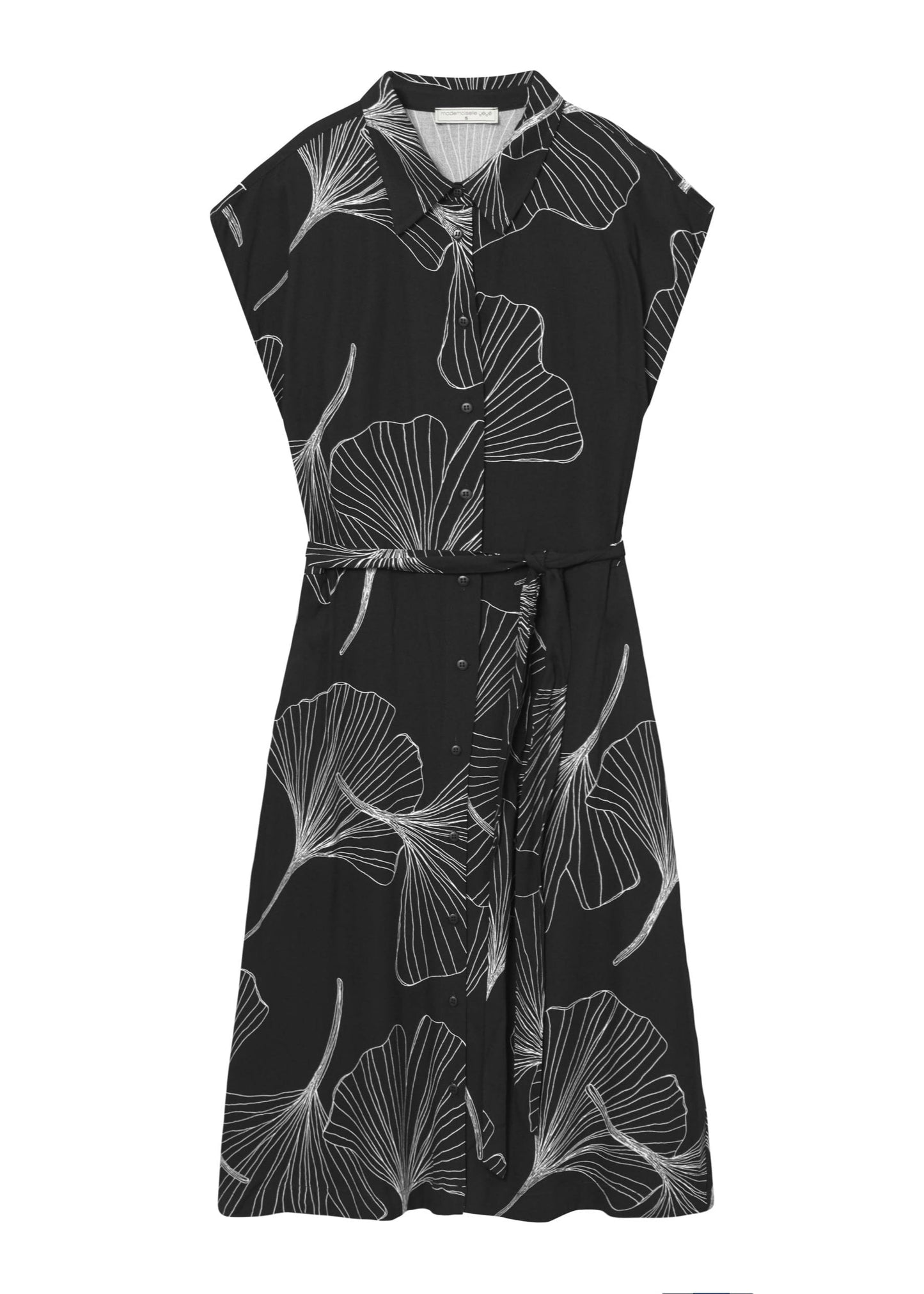 Robe longue en ecovero | noir "park bench breaks dress - black"