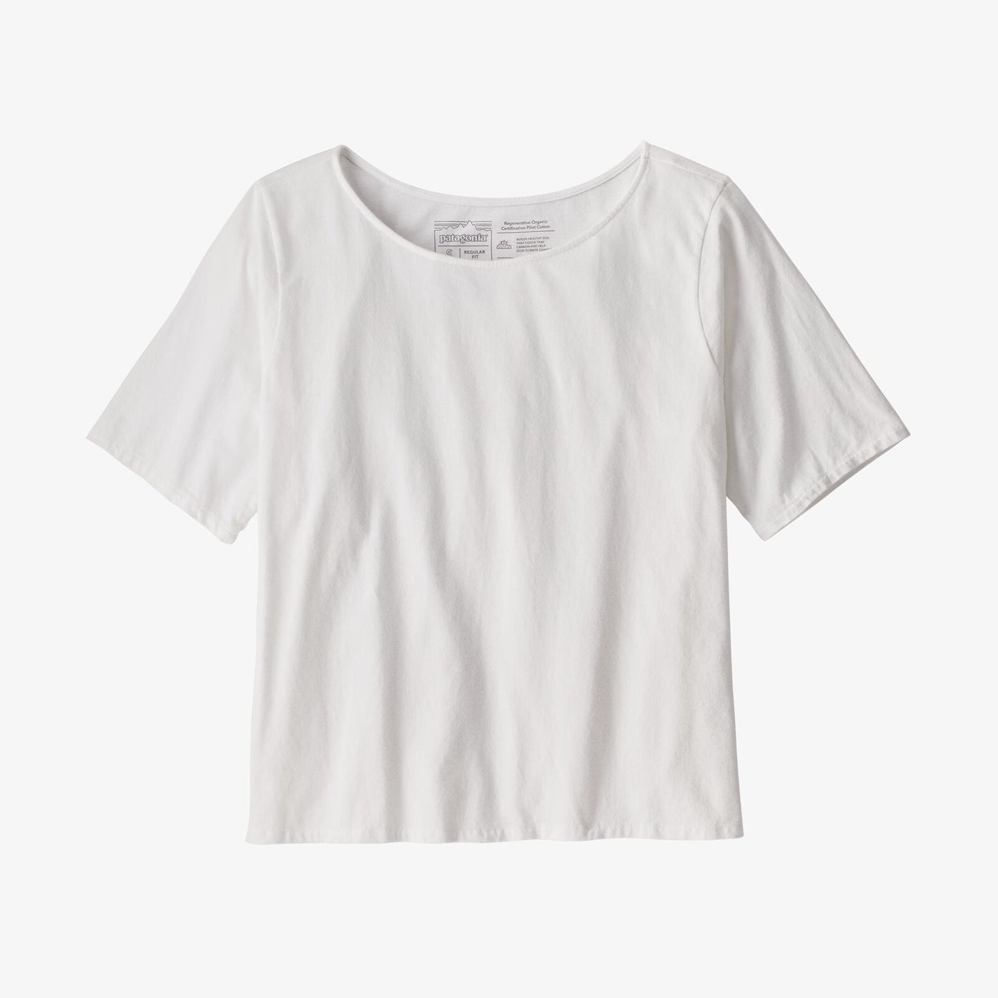 T-shirt blanc en coton bio - Conversion