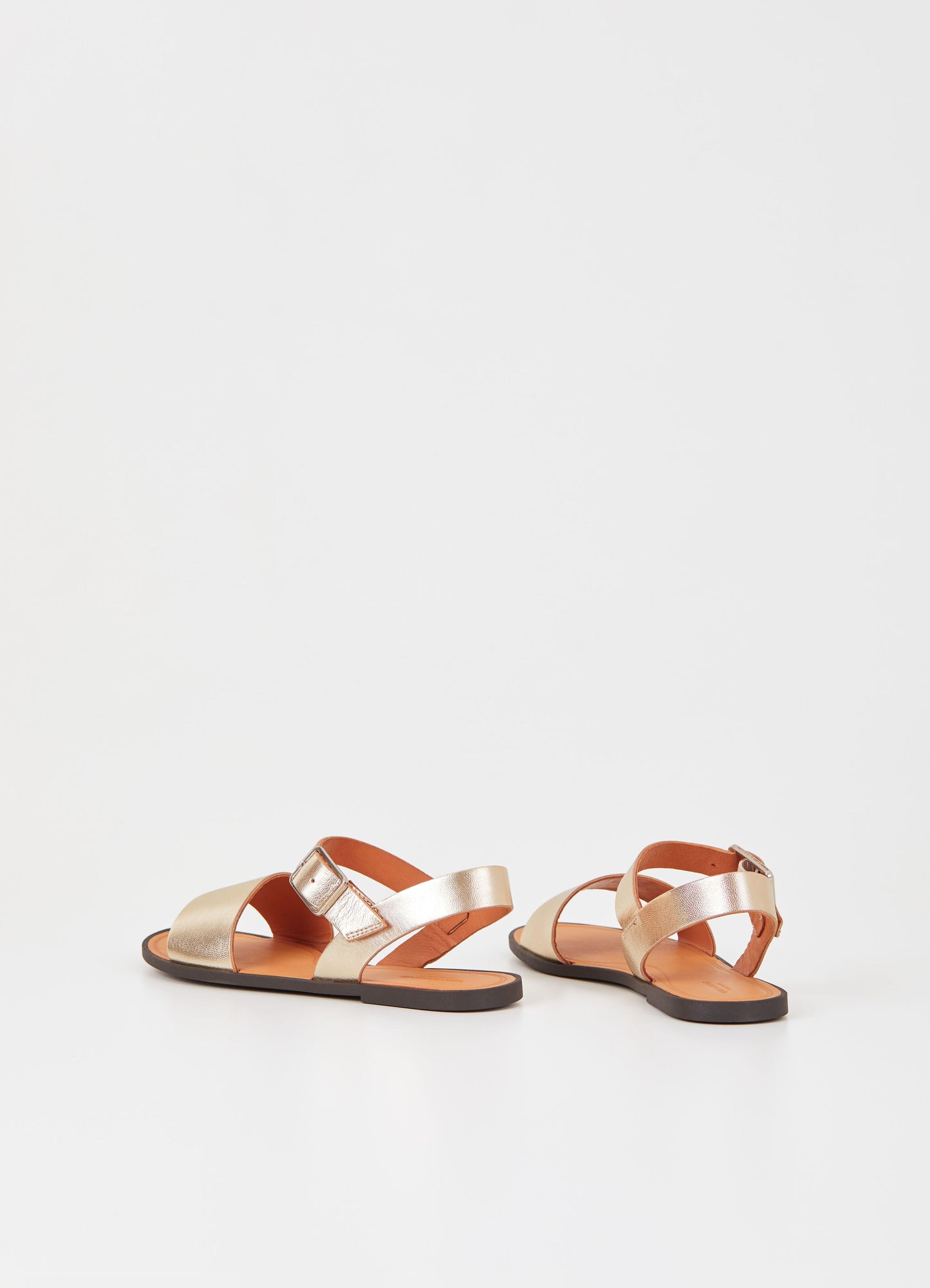 Sandales à brides en cuir certifié | Doré "tia 2.0 gold"