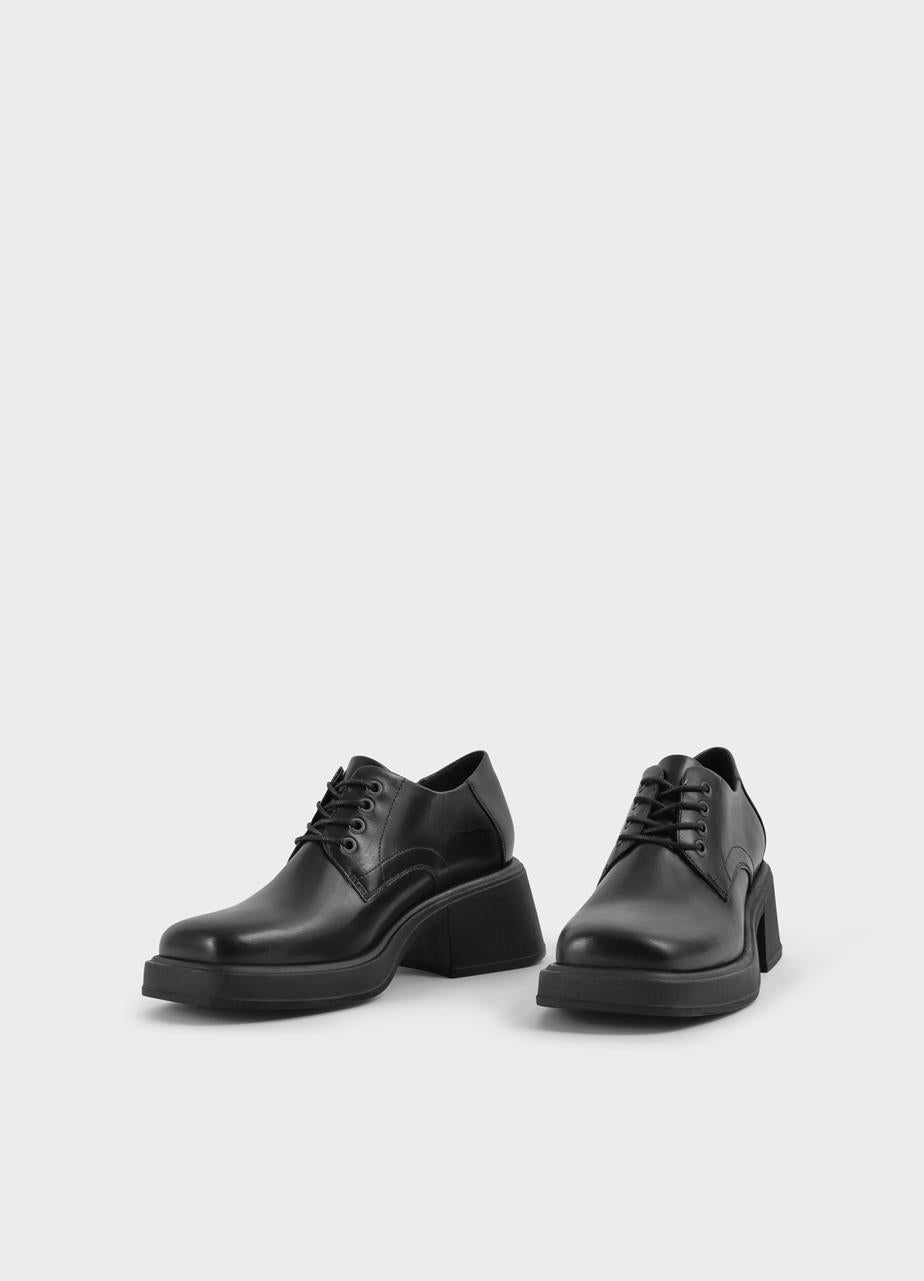 Derbies en cuir - chrome free | noir "dorah - black"