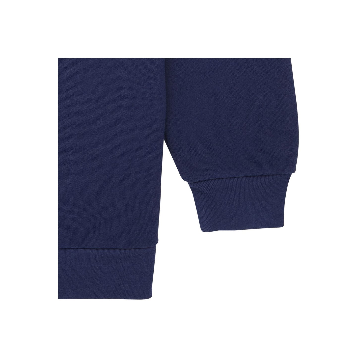 Sweat brodé en coton bio | bleu "navy to the sea sweat"