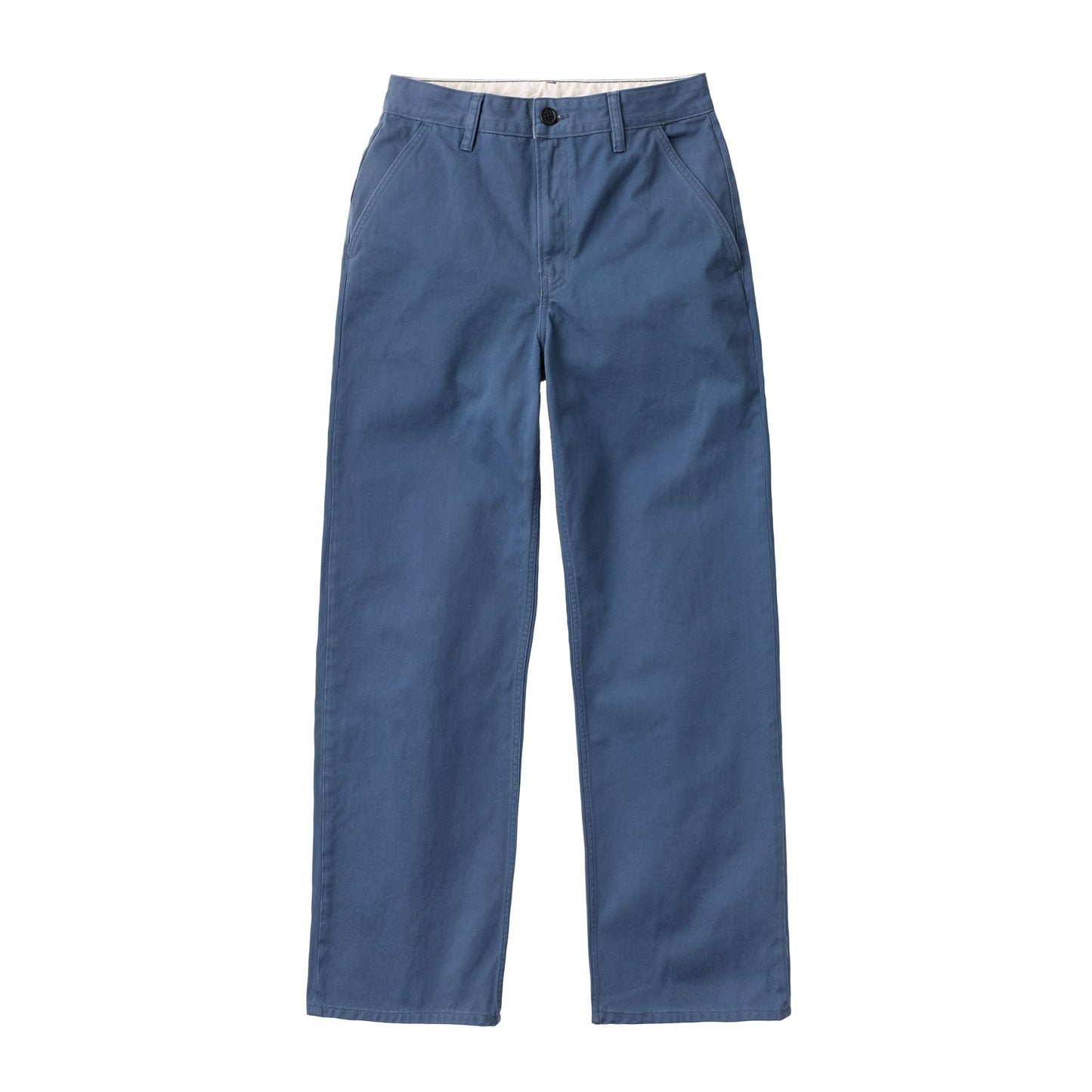 Pantalon ample style bleu de travail en coton bio - Willa Pants Twill Blue