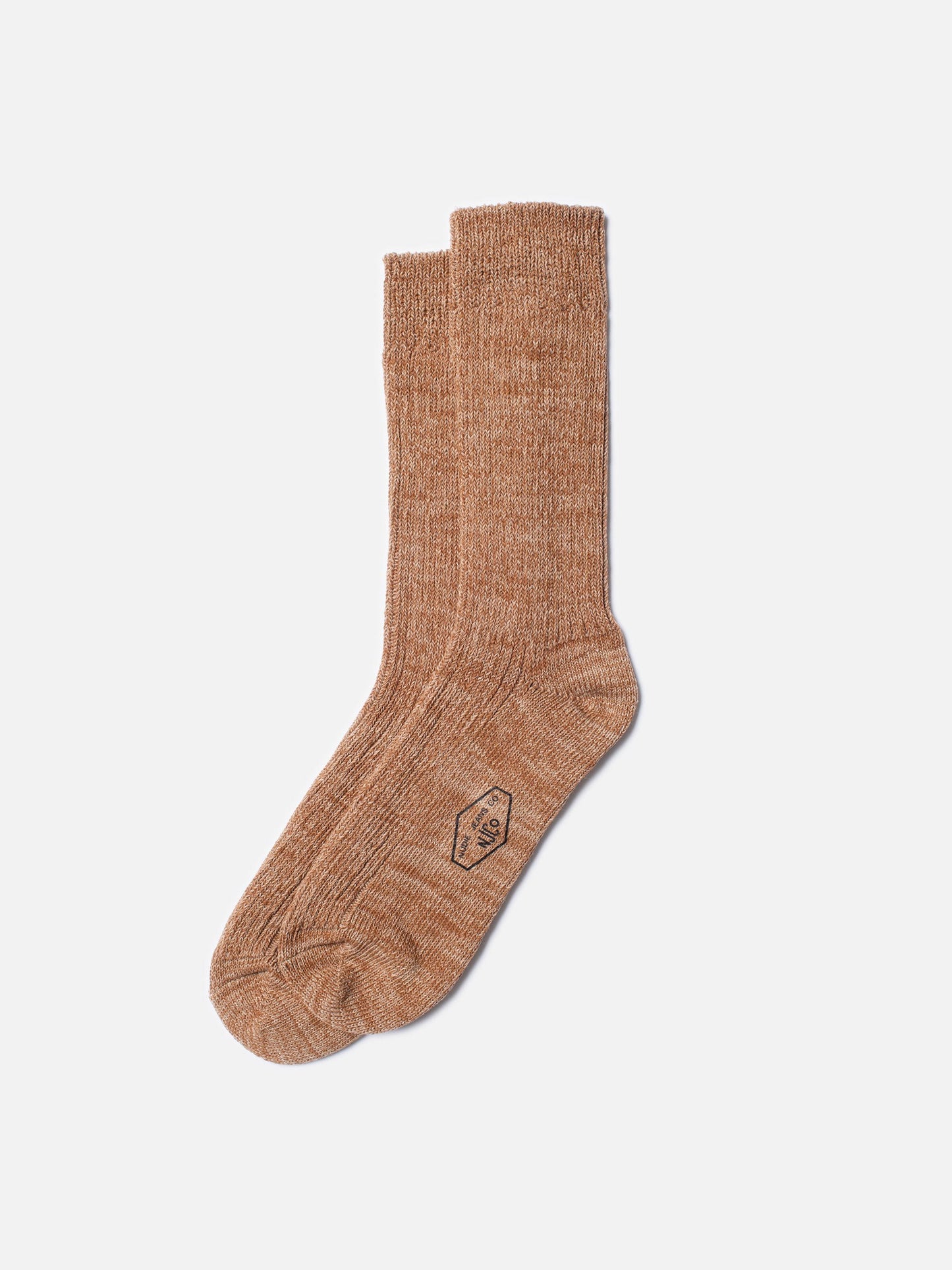 Chaussettes en recyclés | Beige "chunky sock rebirth beigemelange"