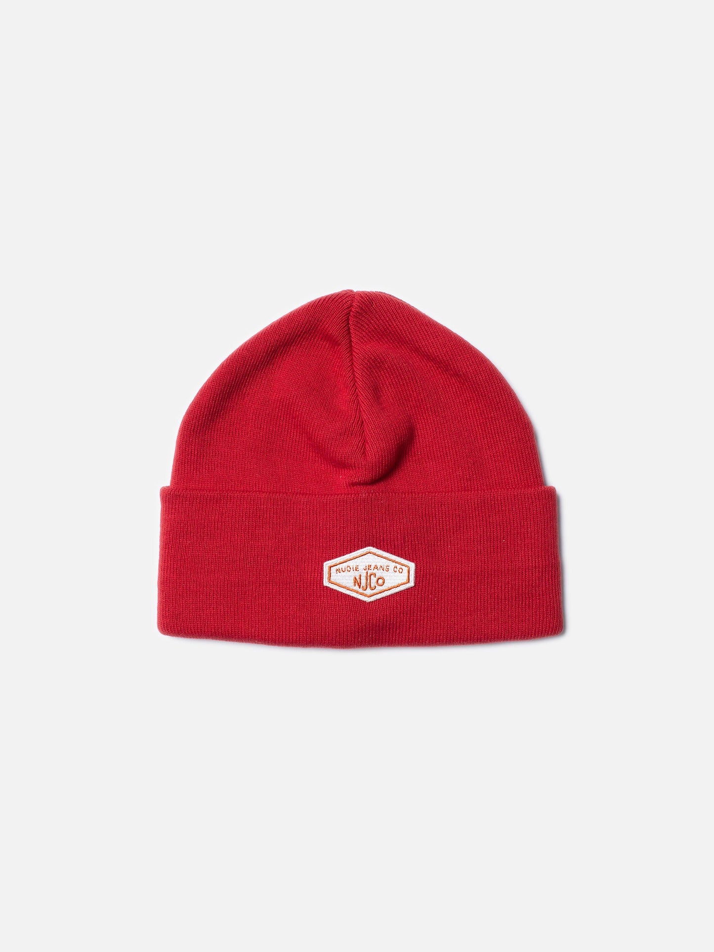 Bonnet en coton bio | Rouge "falksson beanie njco red"