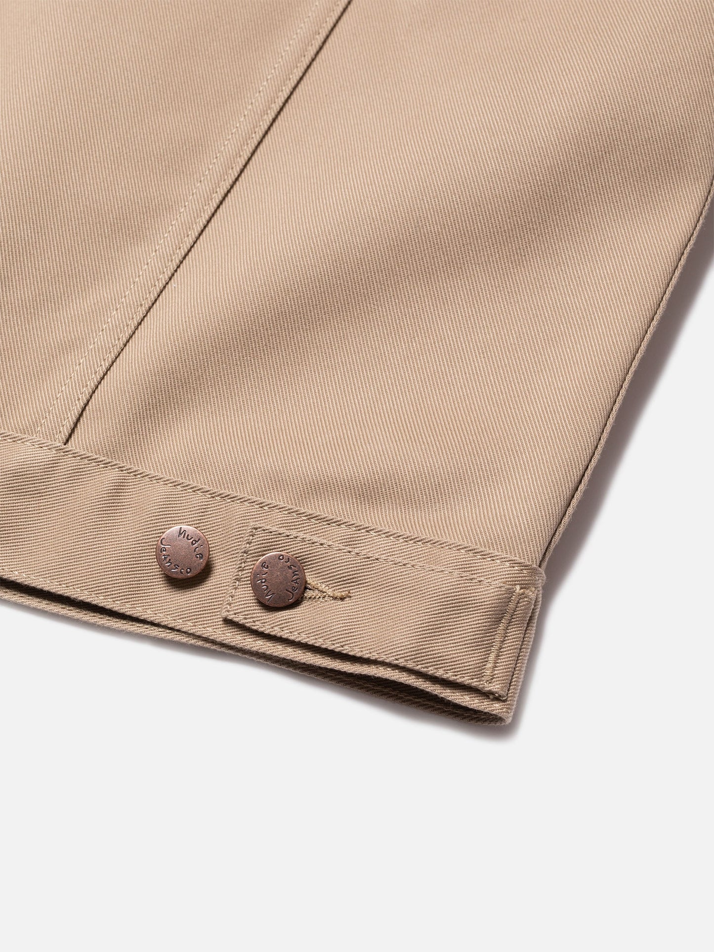 Veste canva beige en coton bio et matière recyclée - robby 70s sand - beige