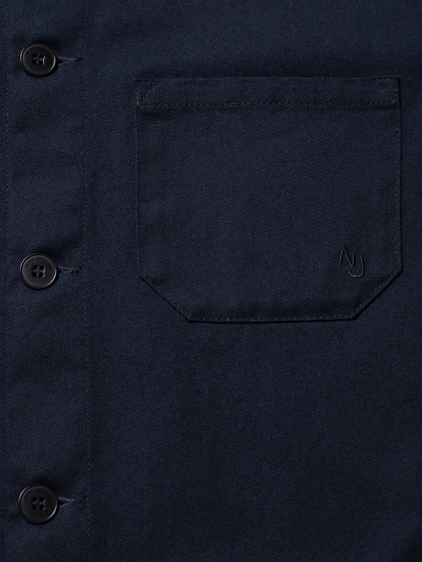 Veste canva marine en coton bio - buddy classic chore jacket - navy