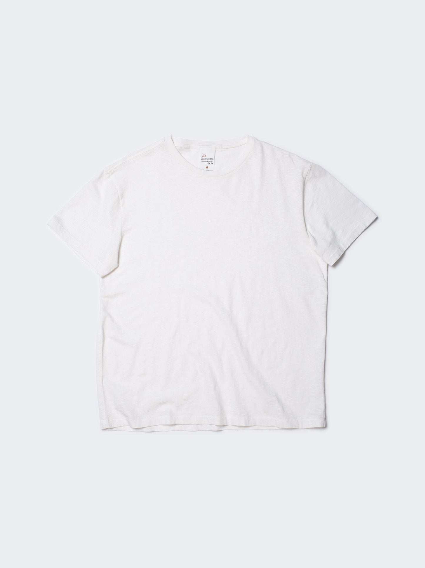 T-shirt en coton bio | blanc "roffe tee offwhite"