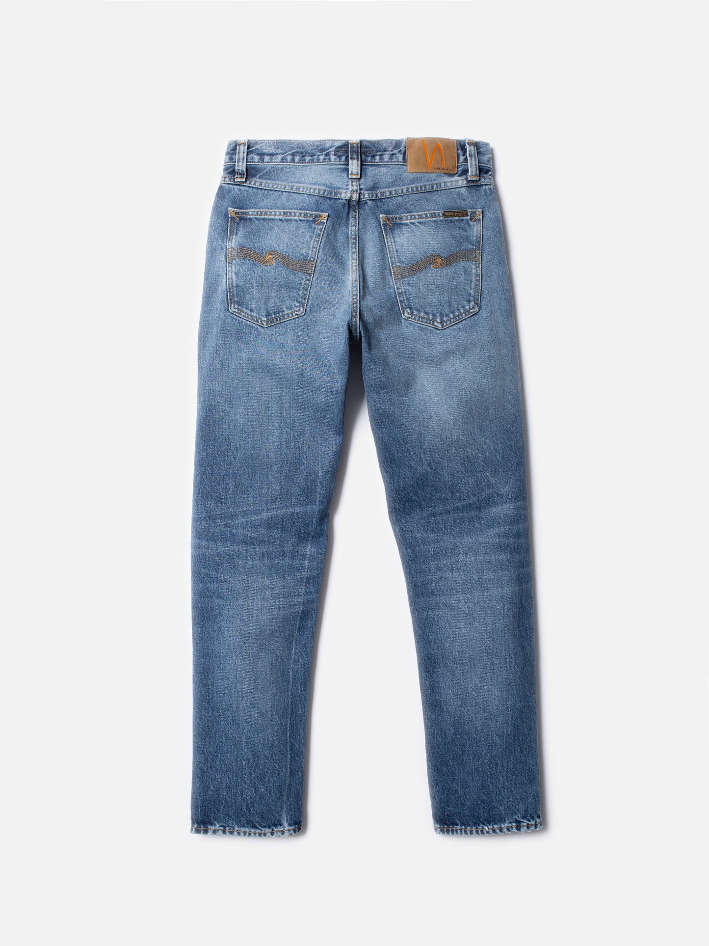Jean fuselé en coton bio | bleu délavé "steady eddie ii blue tornado"