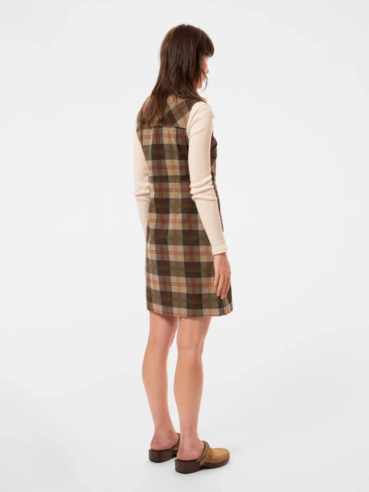 Robe en velours côtelé de coton bio | Carreaux tartan "my corduroy dress multi"