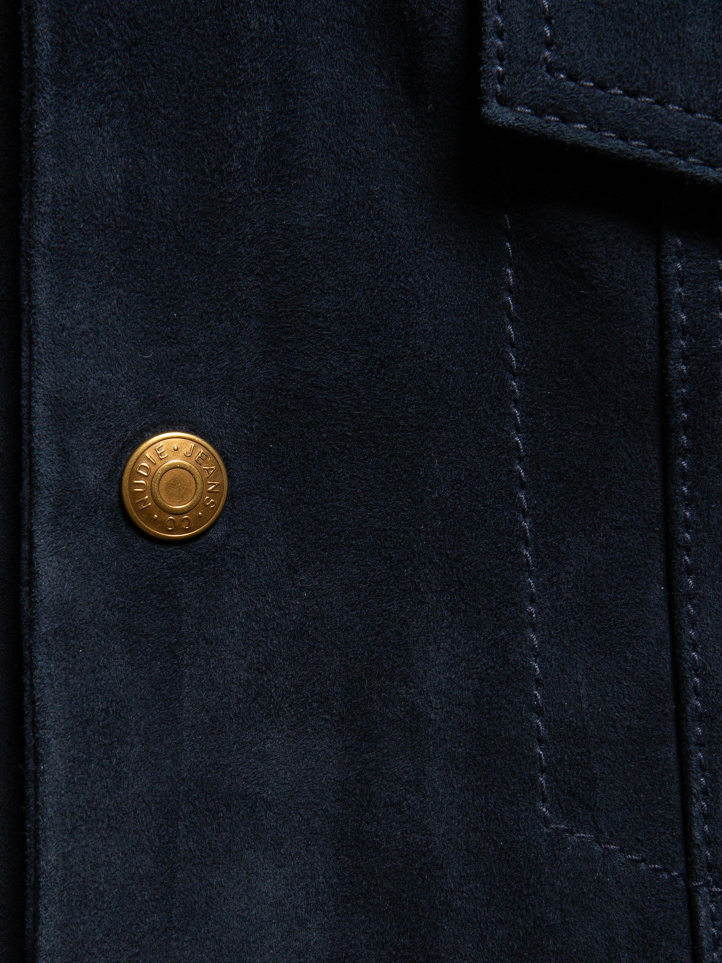 Blouson en cuir nubuck tannage végétal | marine "robby nubuck jacket navy"