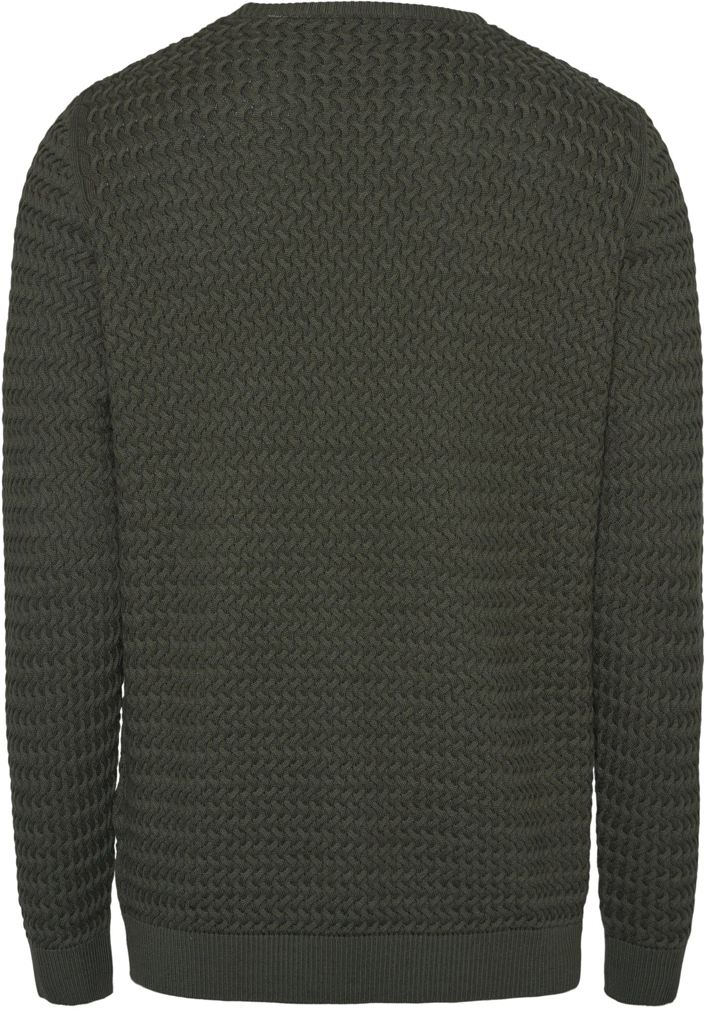Pull vert forêt en coton bio - Field