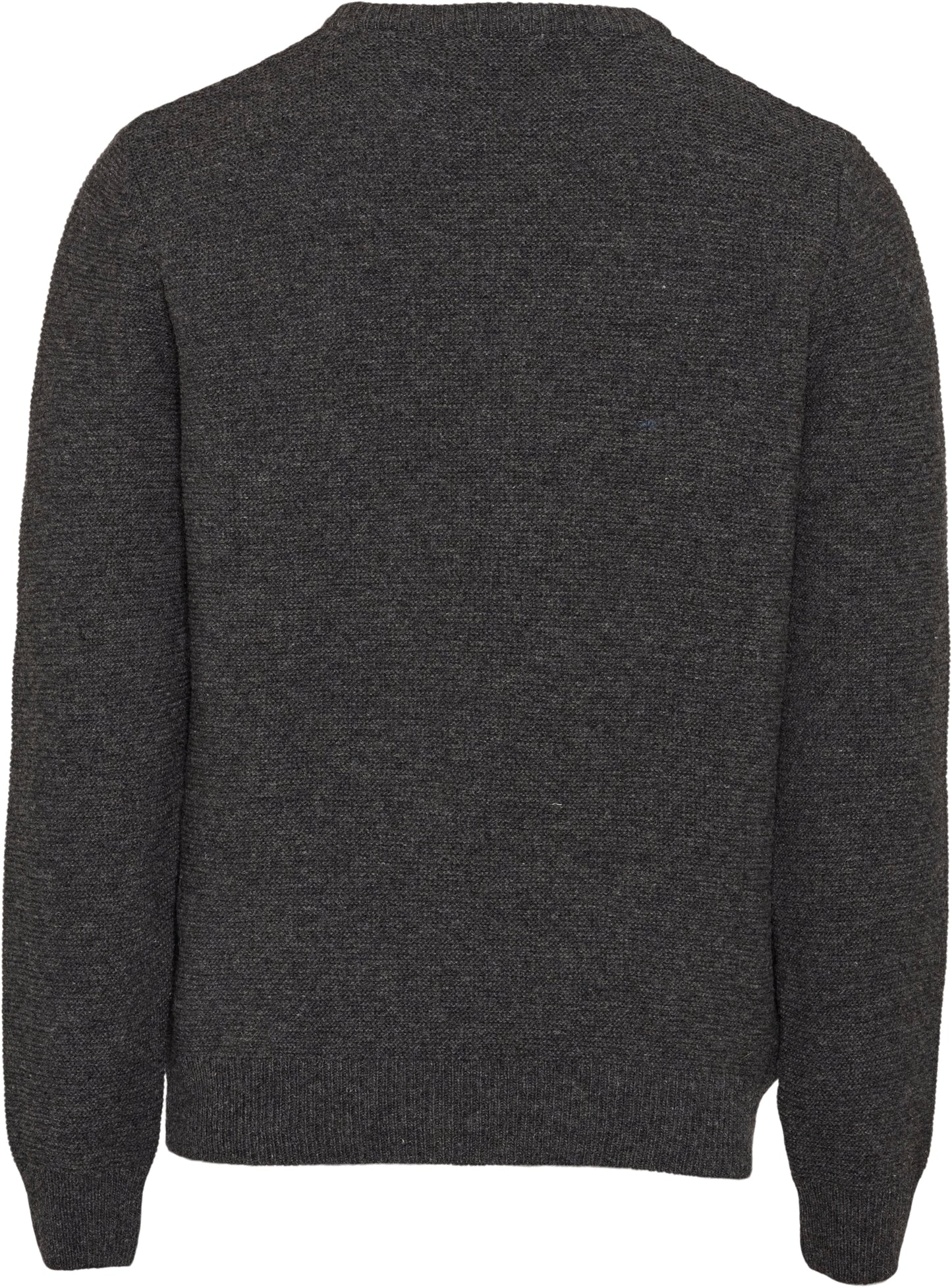 Pull gris chiné en laine bio - Field