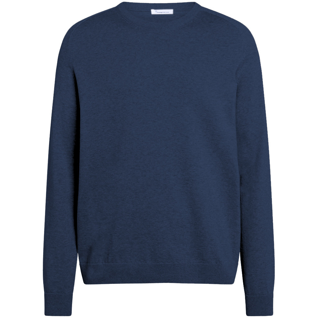Pull bleu nuit en coton bio - field