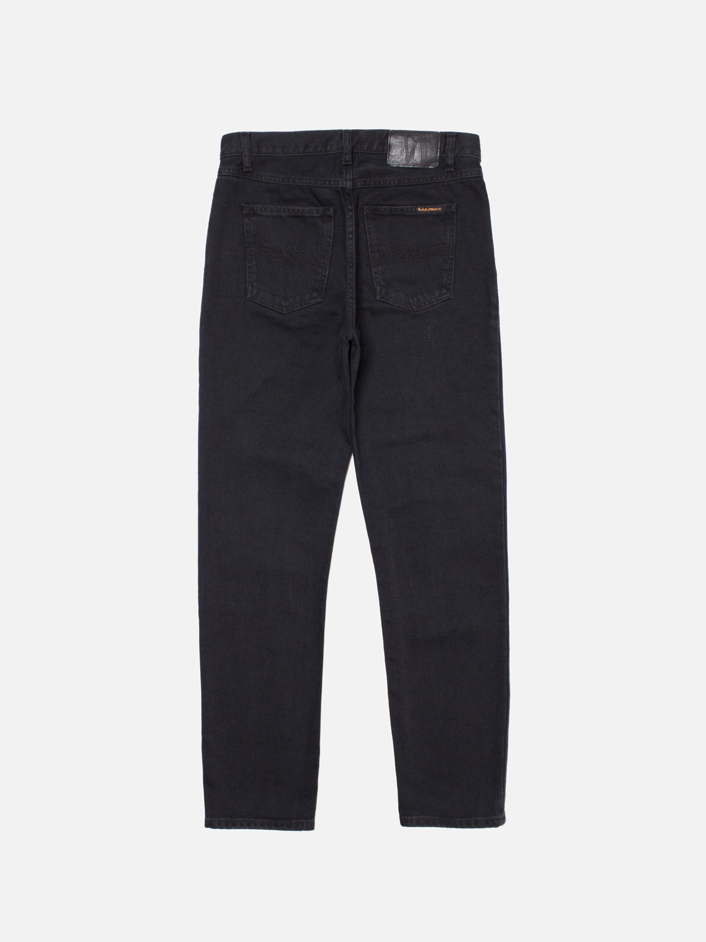Jean taille basse en coton bio | Noir délavé "shady sadie aged black"