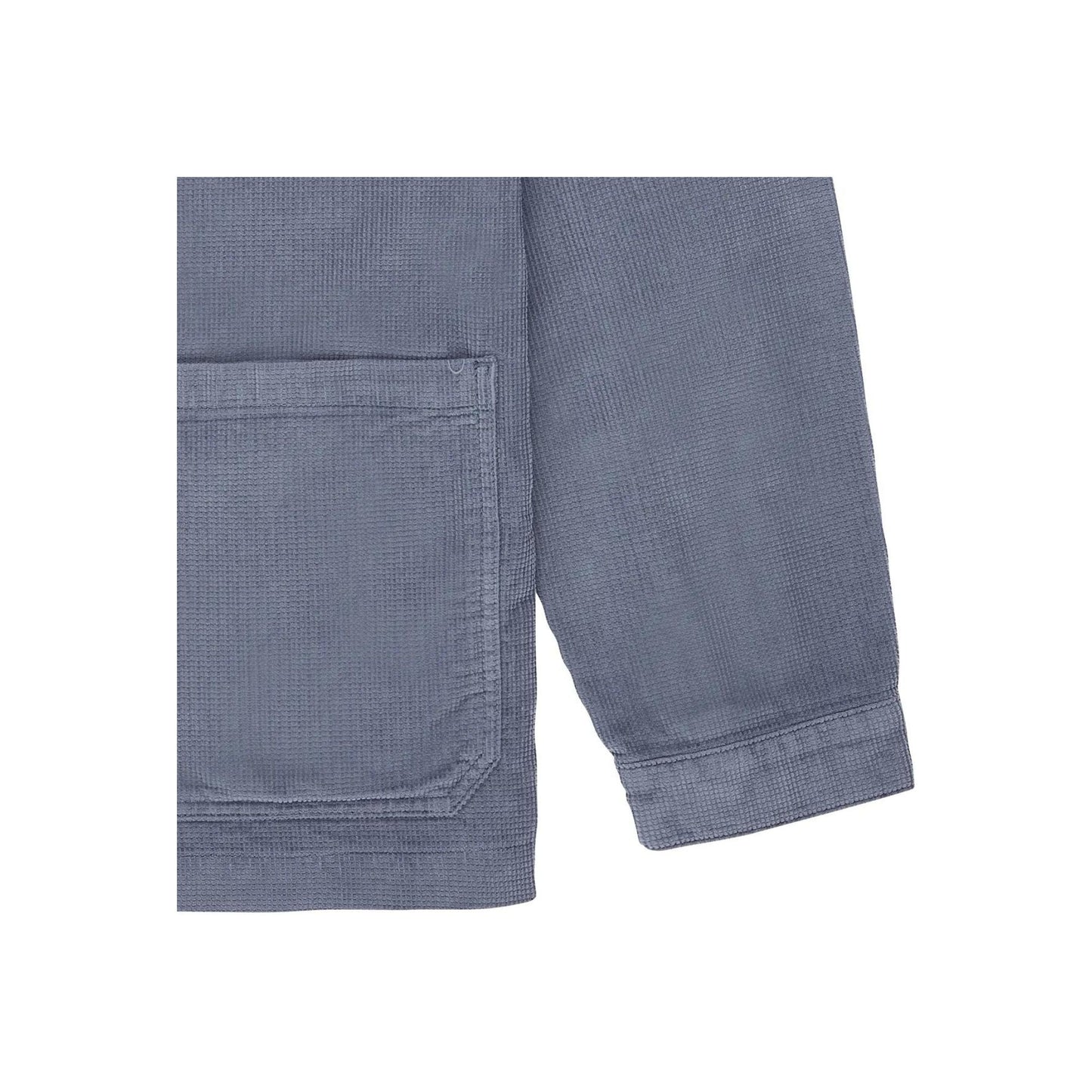 Cardigan épais en coton bio | bleu "storm ekhi jacket"