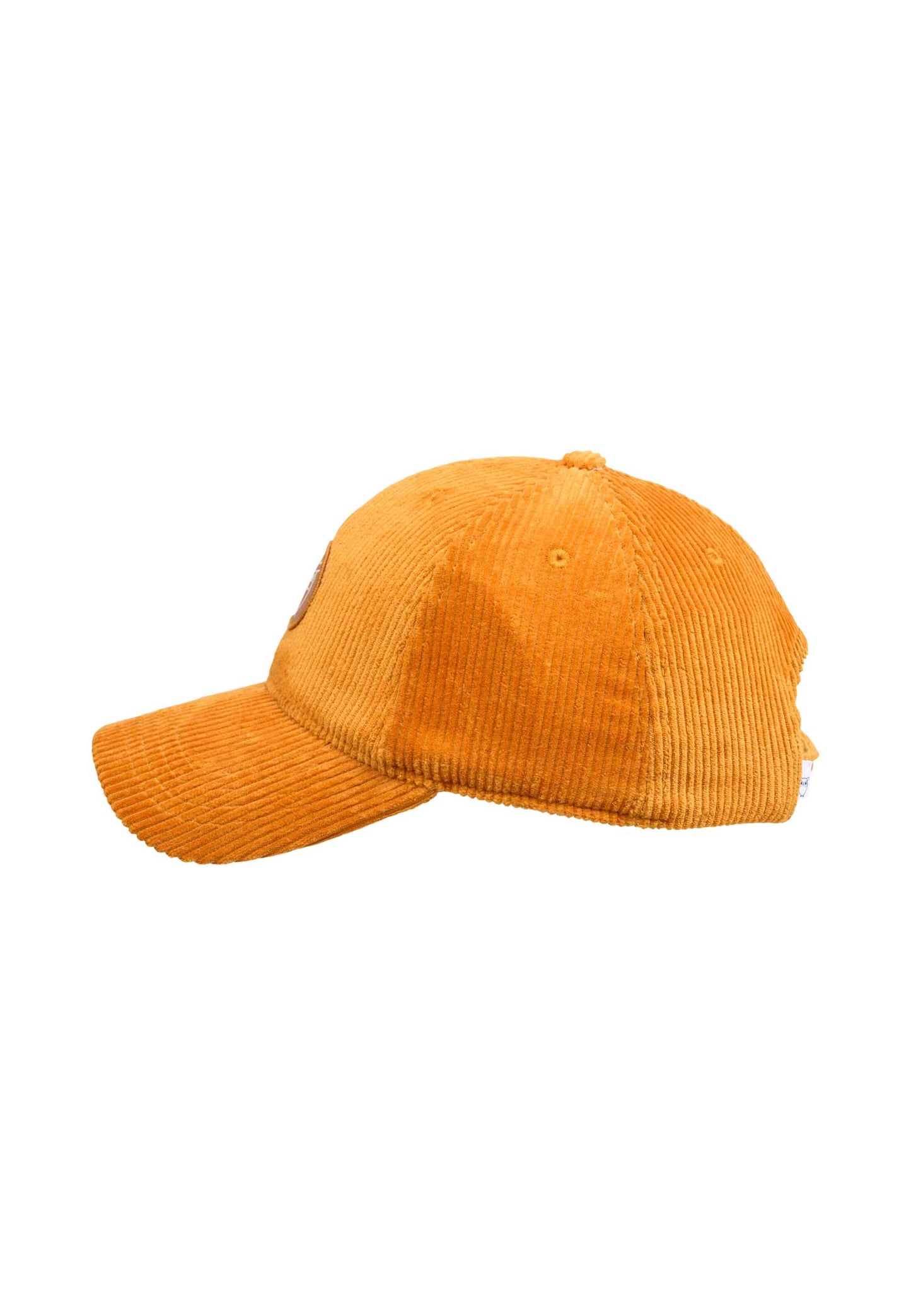 Casquette orange en velours de coton bio - 8 wales corduroy cap desert sun