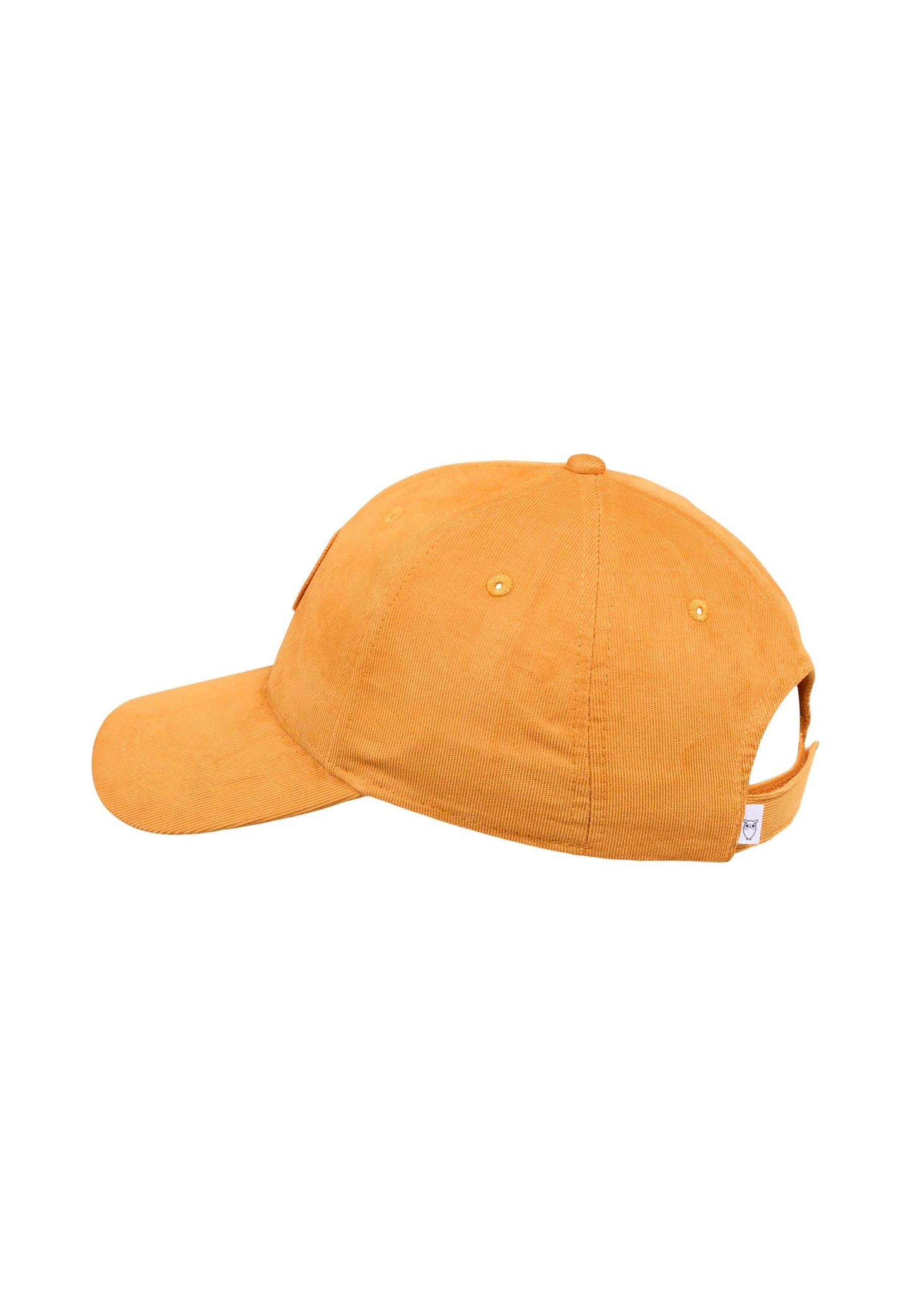 Casquette orange en velours fin de coton bio - baby cord cap desert sun