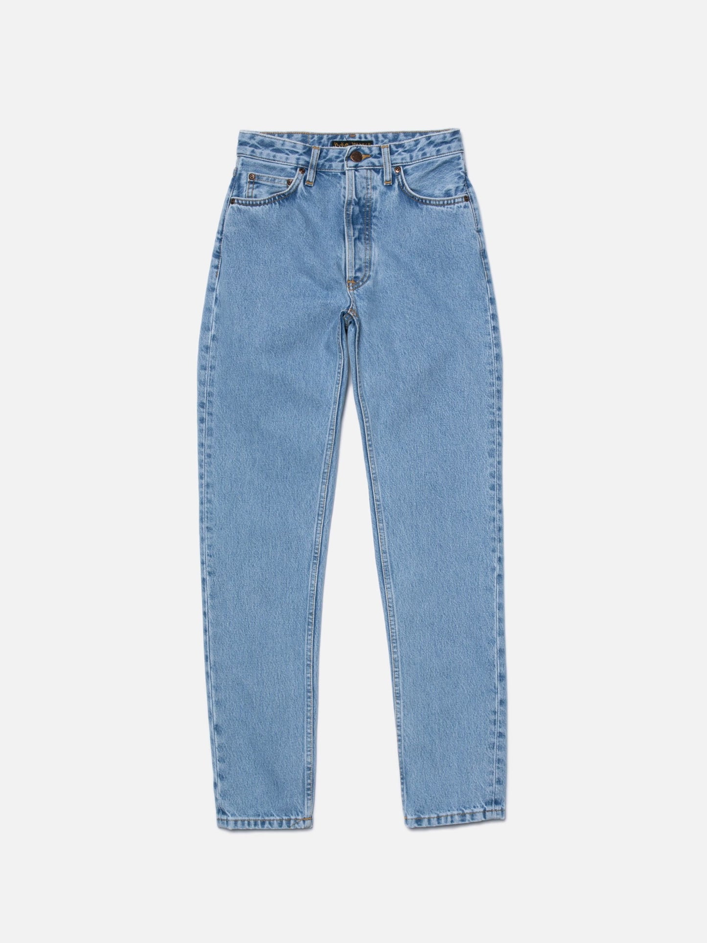 Jean mom en coton bio | bleu "breezy britt summer clouds"