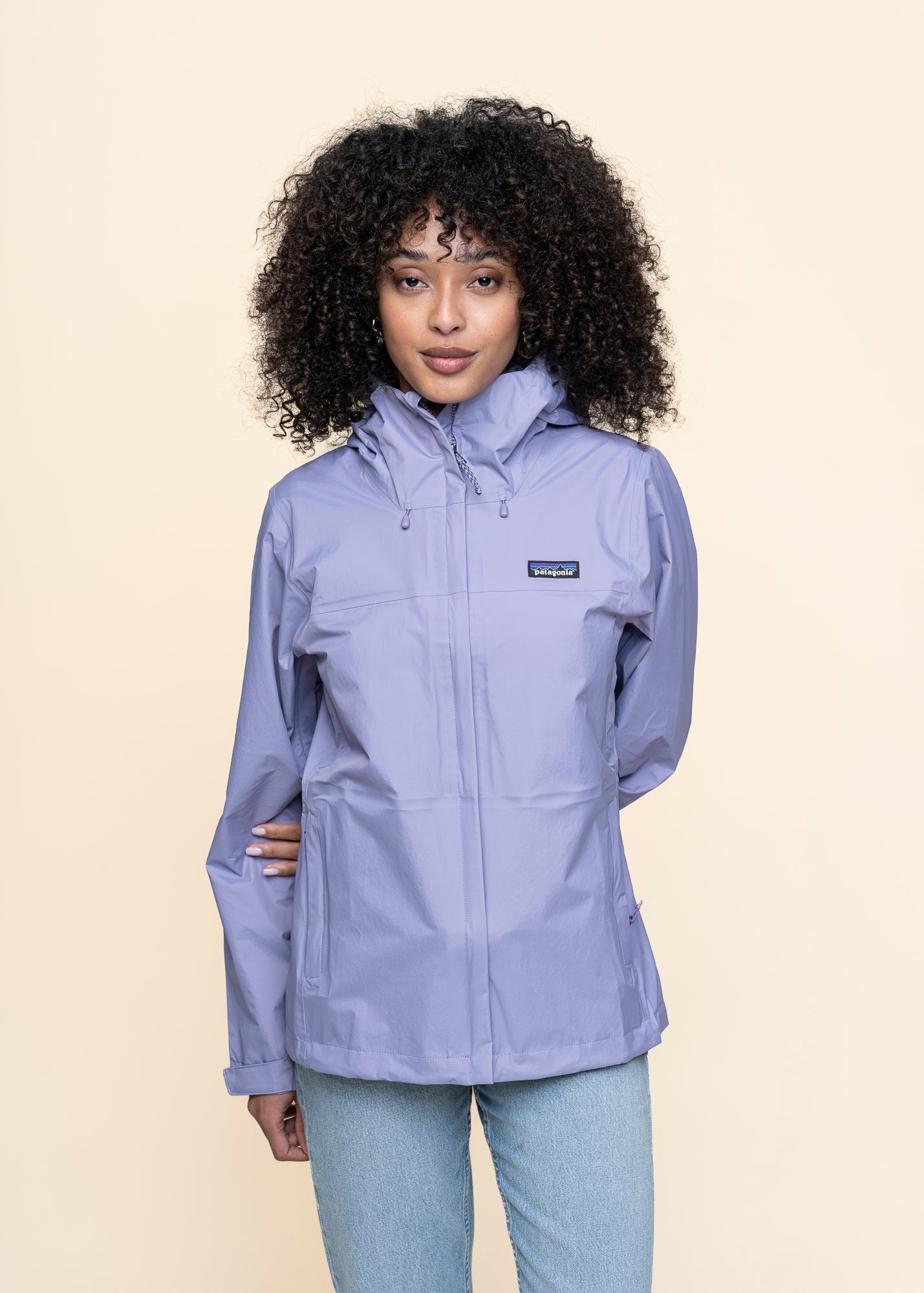 Veste imperméable en nylon recyclé | violet "torrentshell 3l rain jkt - concrete purple"