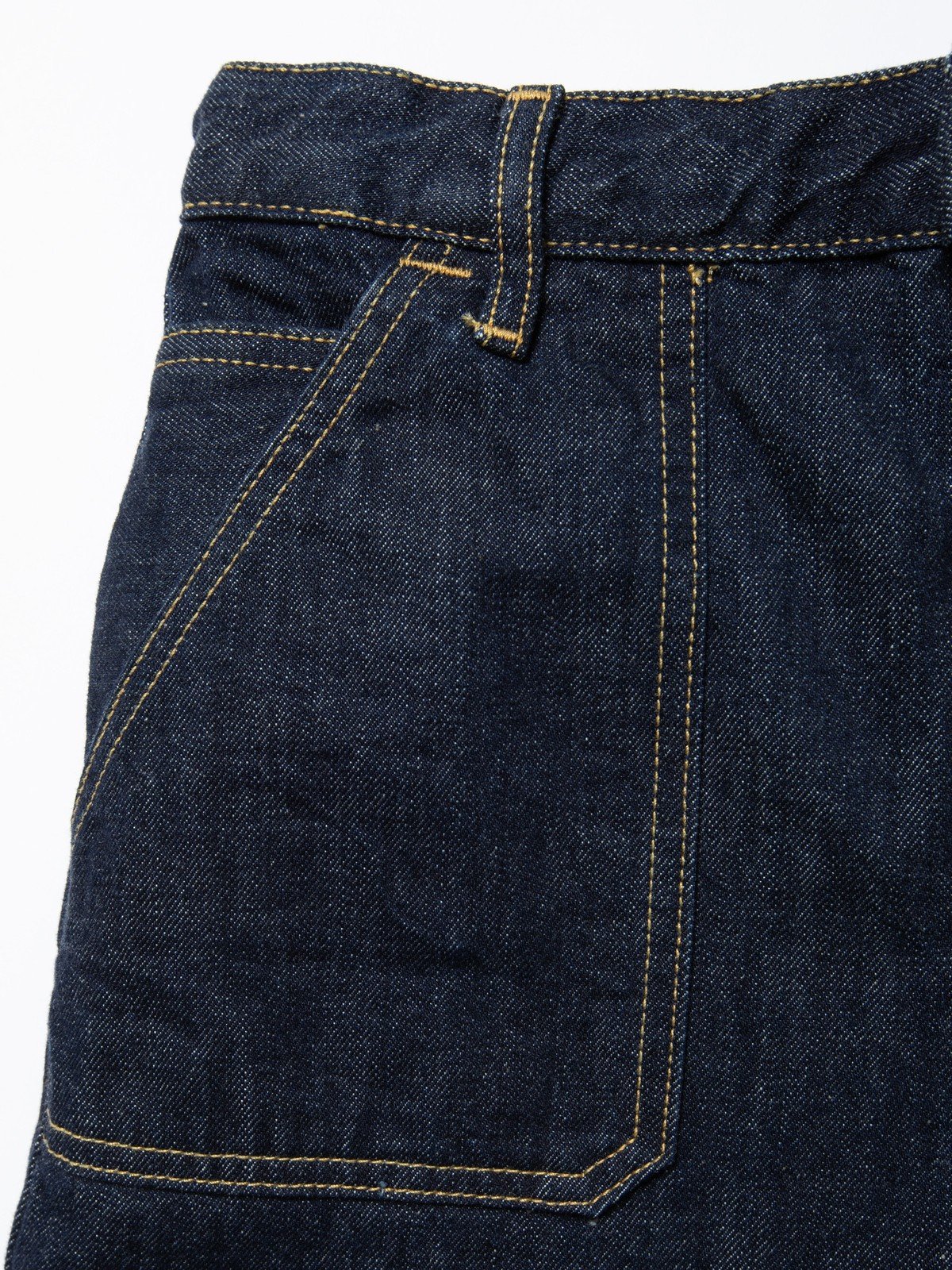 Pantalon droit large en coton bio | brut "asta workwear pants one wash"