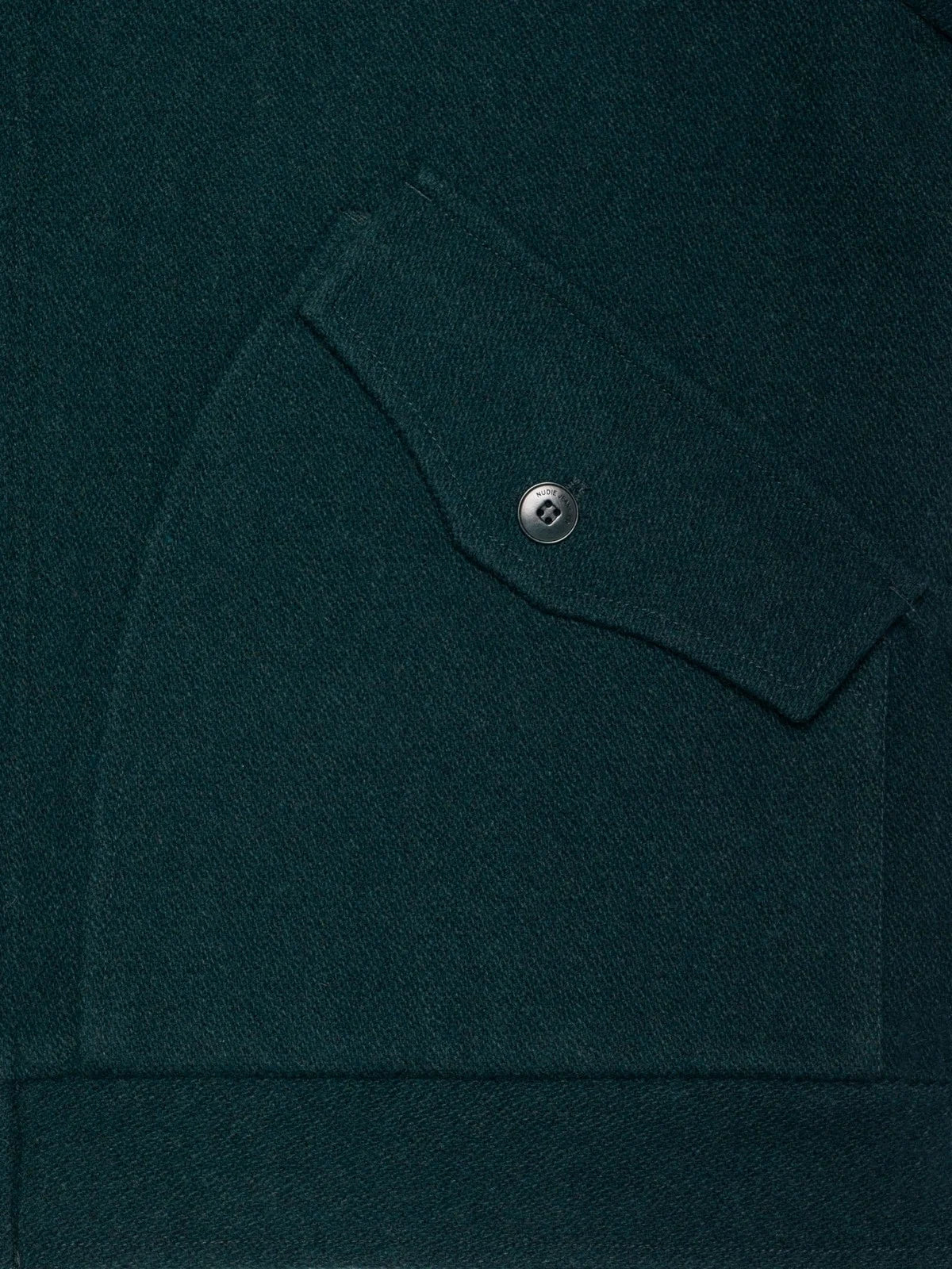 Veste en laine recyclée | vert "blake wool jacket - racing green"