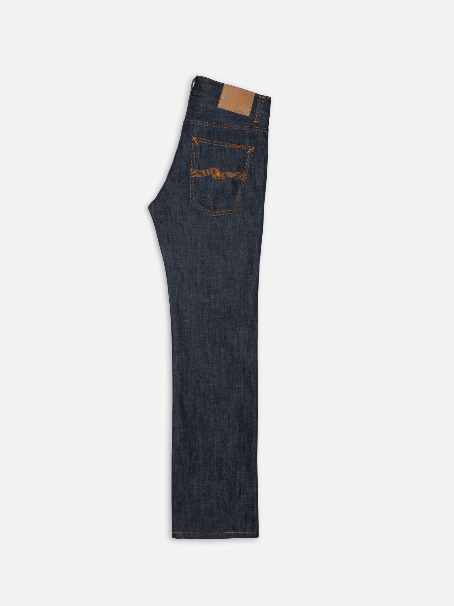 Jean droit en coton biologique | bleu "Slim jim dry streaky - dry blue"
