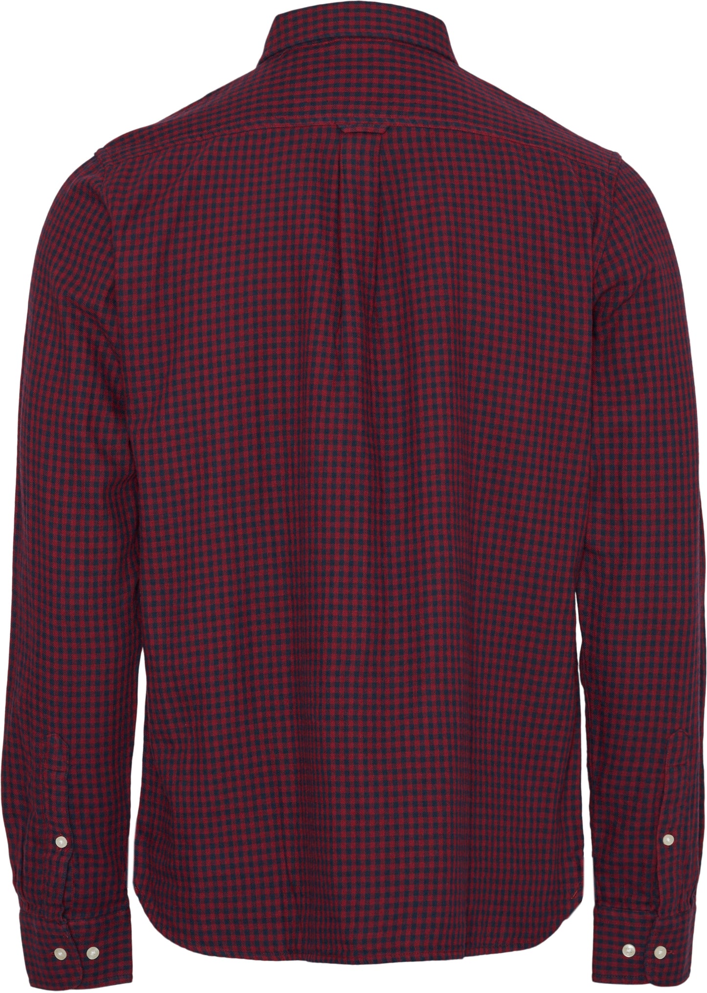 Chemise violette à carreaux en coton bio - LARCH