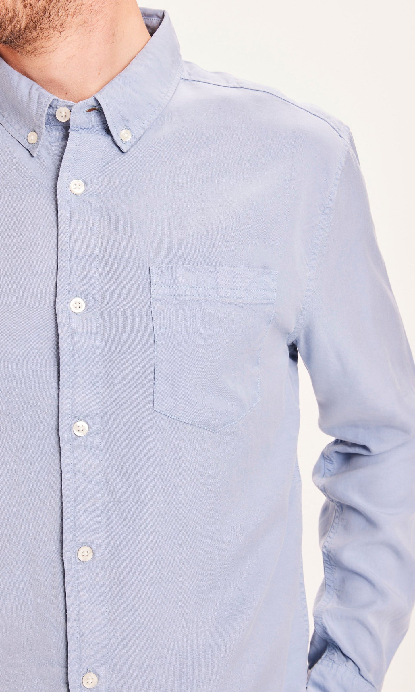 Chemise bleu ciel en Tencel - LARCH Tencel blue fog