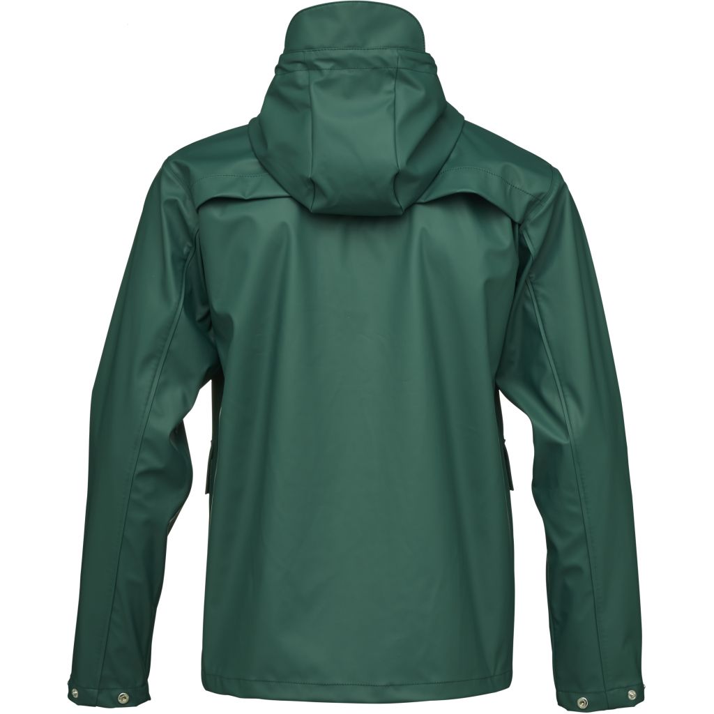 Imperméable vert en polyester recyclé