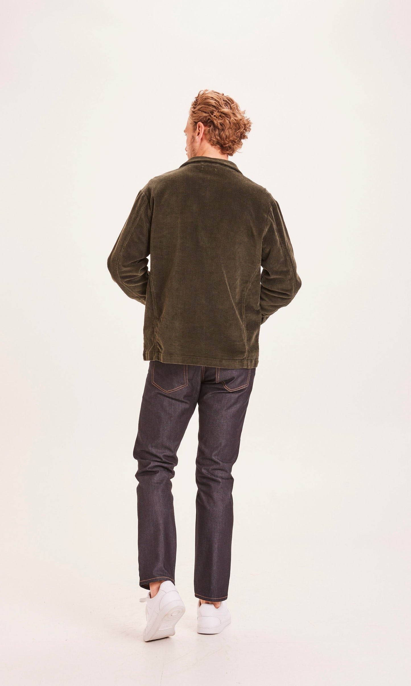Veste verte en velours de coton bio - Pine Forrest Night