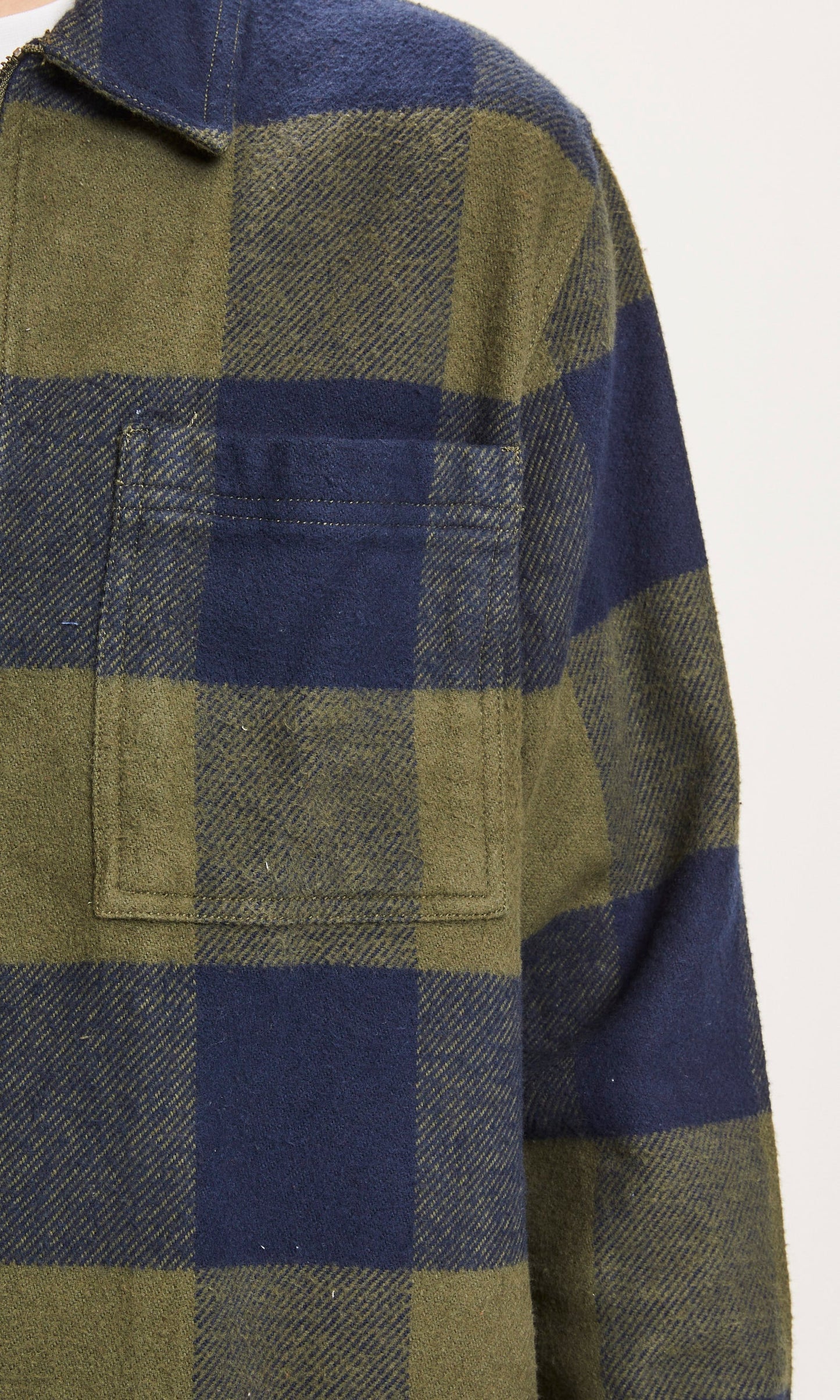Veste en flanelle à carreaux en coton bio - Pine Forrest Night