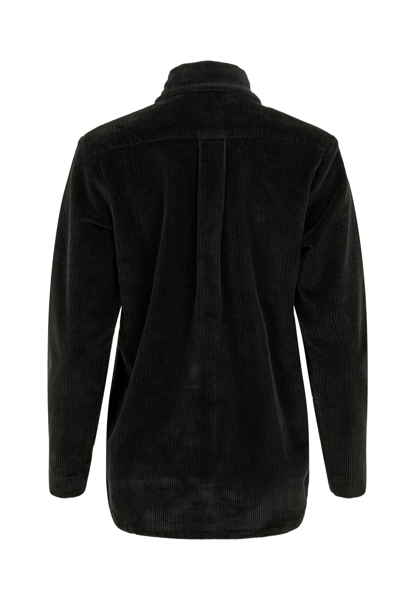Surchemise noire velours en coton bio - 8-wales corduroy overshirt black jet