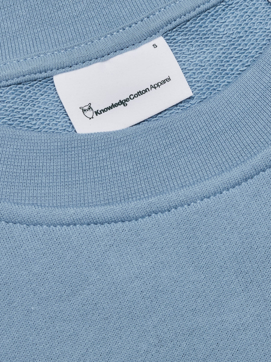 Sweat oversize bleu ciel en coton bio - a-shape sweat asley blue