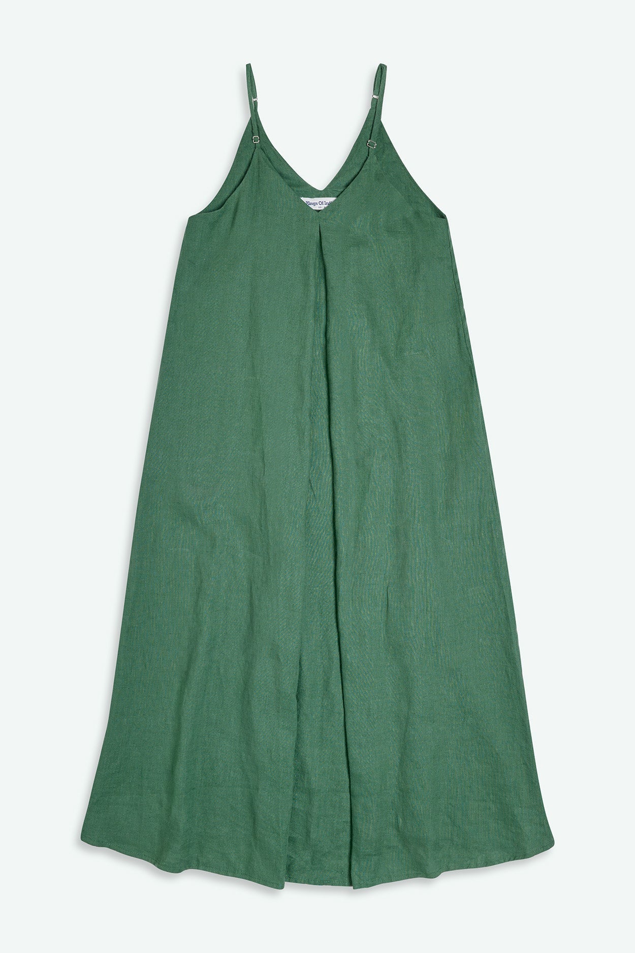 Robe longue en lin | vert "aubrey - bistro green"