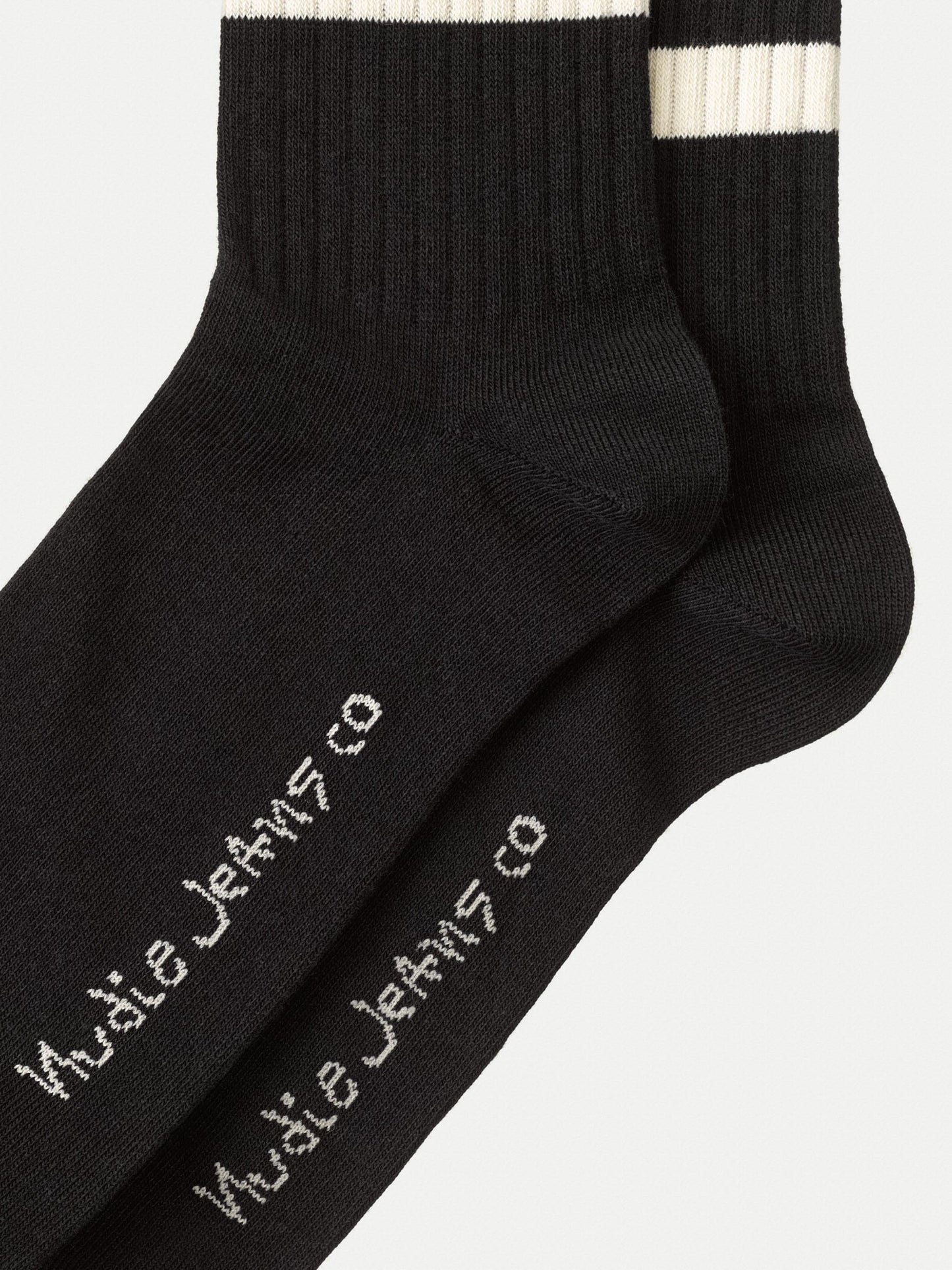 Chaussettes basses noires en coton bio - amundsson low cut black