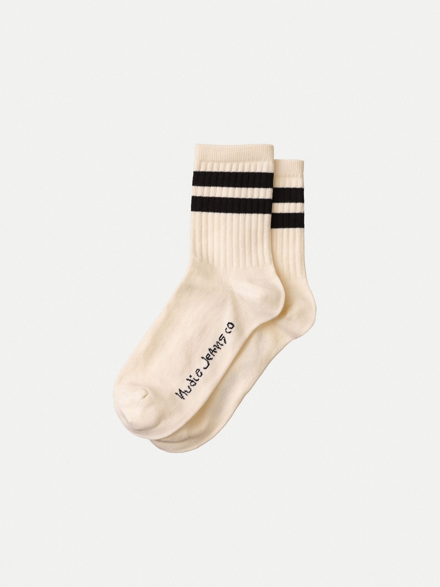 Chaussettes basses en coton bio | écru "amundsson low cut w offwhite"