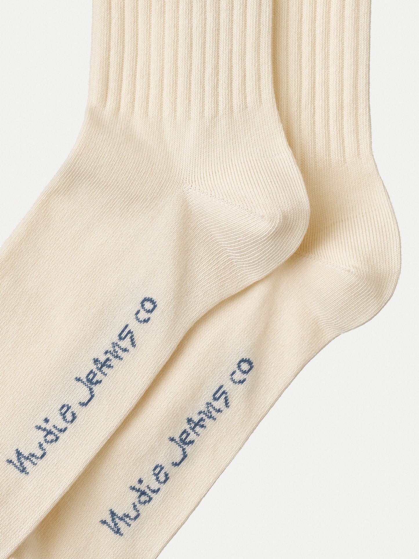 Chaussettes hautes beige et marine - Amundsson Sport Socks Faded Sun faded sun