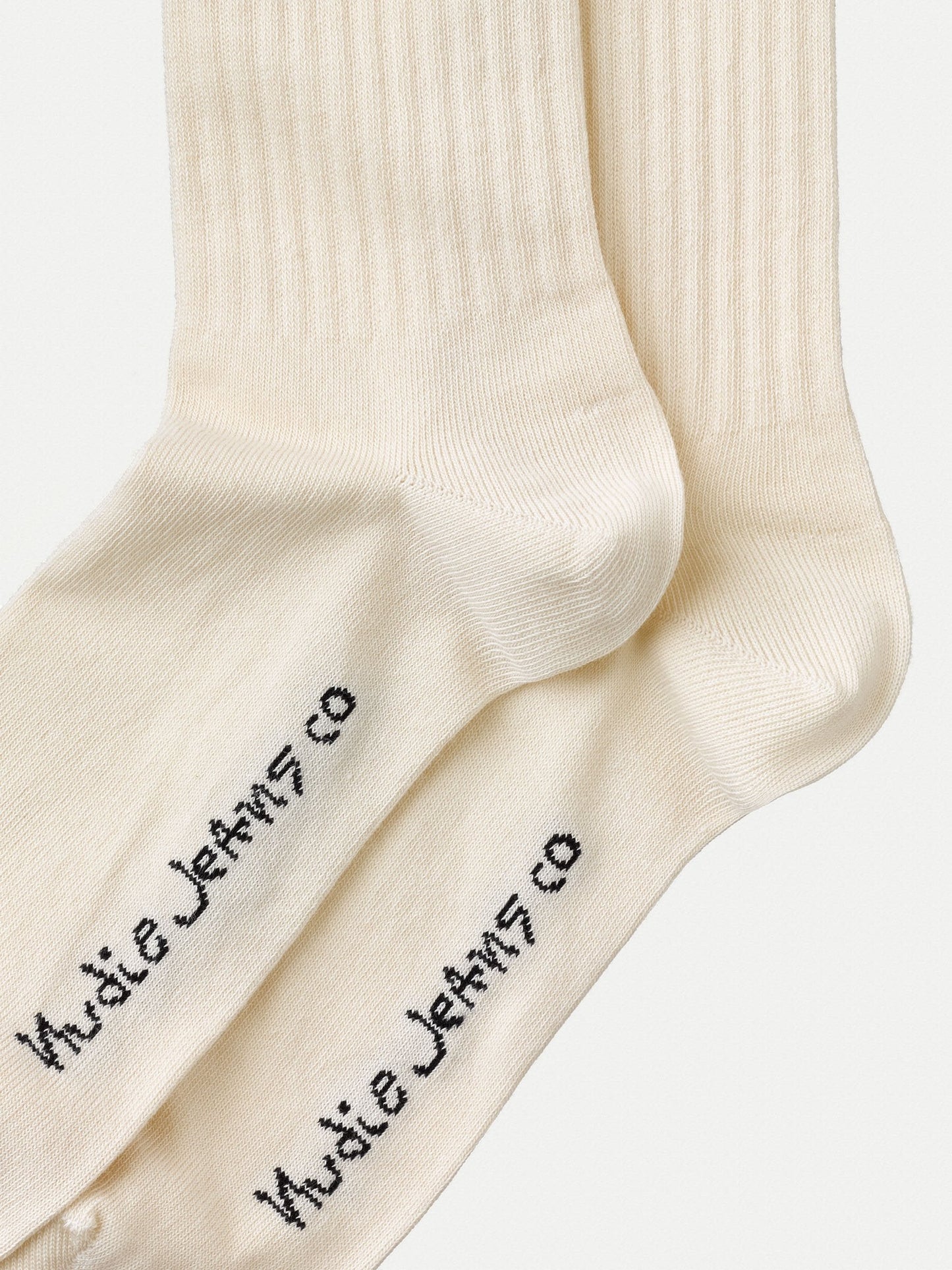 Chaussettes hautes blanc et rouge en coton bio - amundsson sport