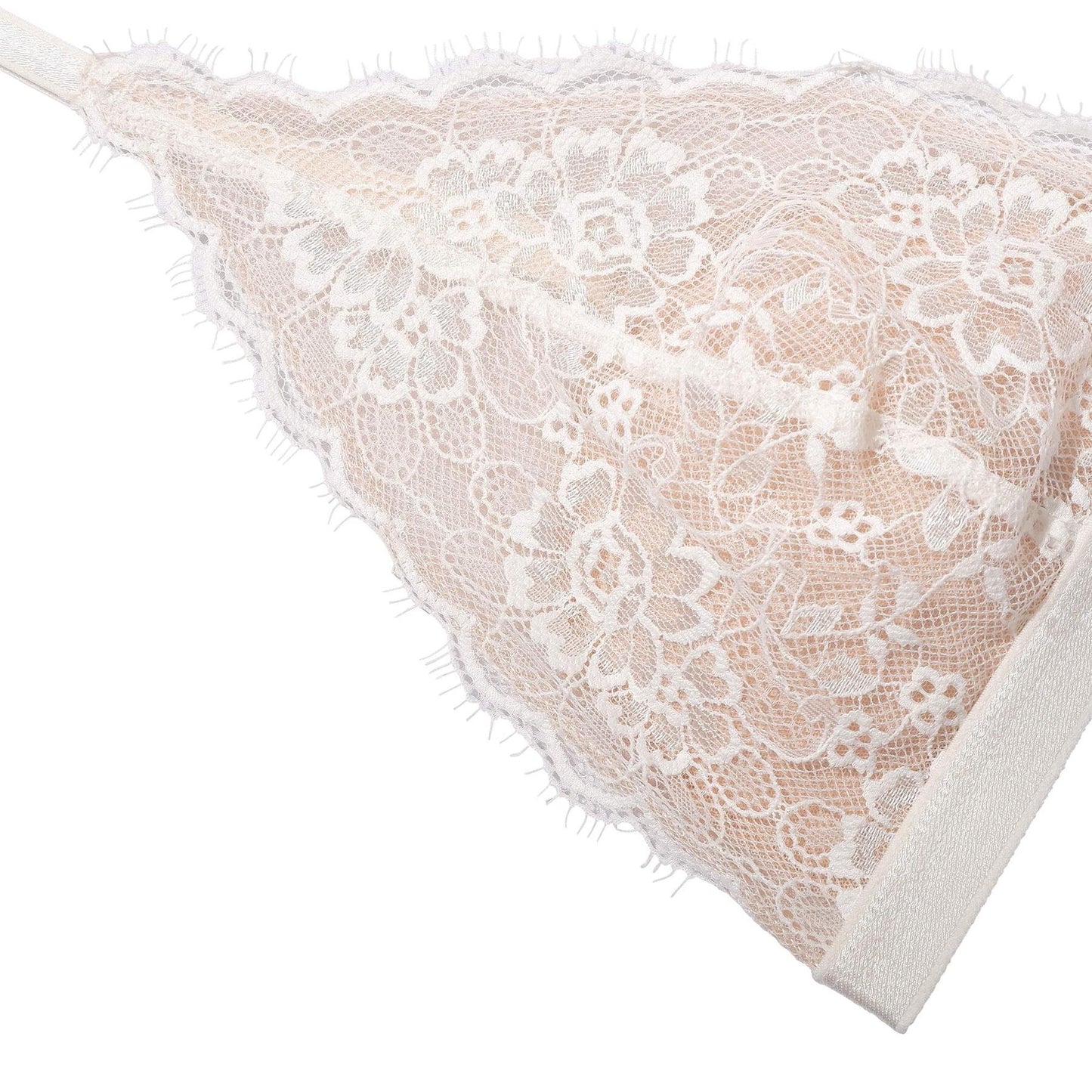 Soutien-gorge blanc en dentelle recyclée - Amy