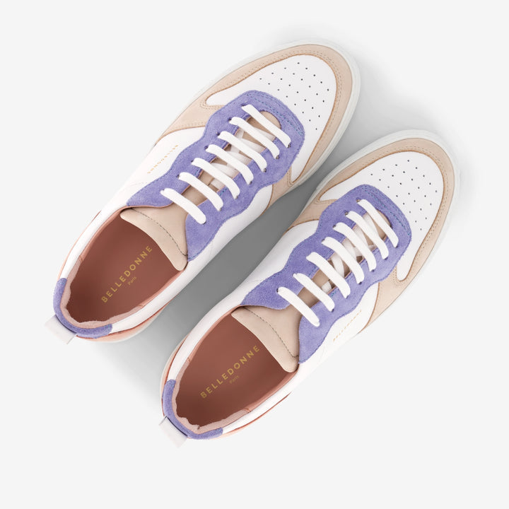Baskets en cuir certifié | multicolores "b0 playground pastel"