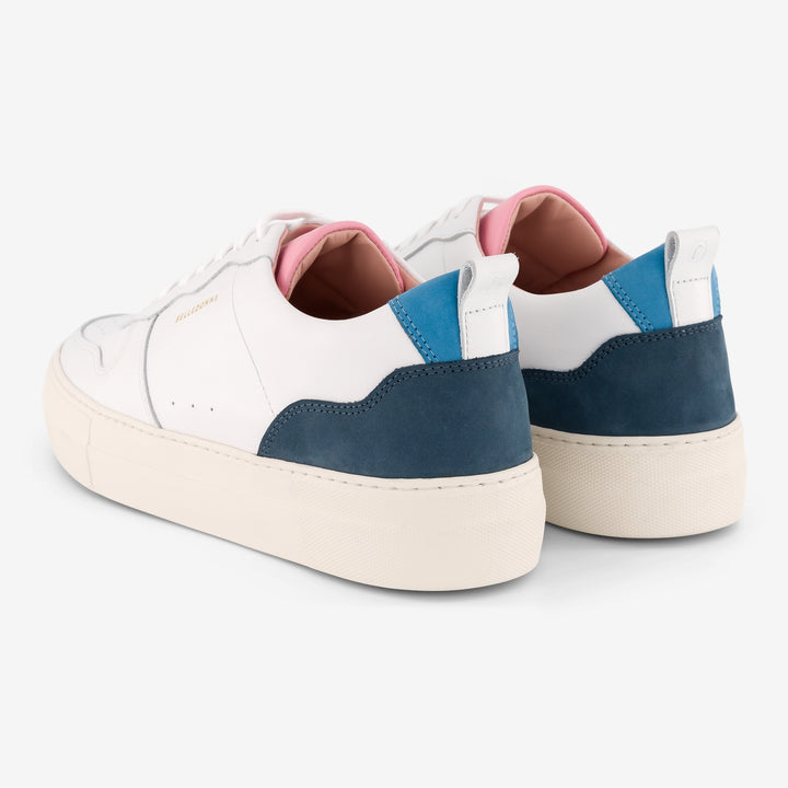 Baskets en cuir certifié | multicolores "b0 playground blue / pink"