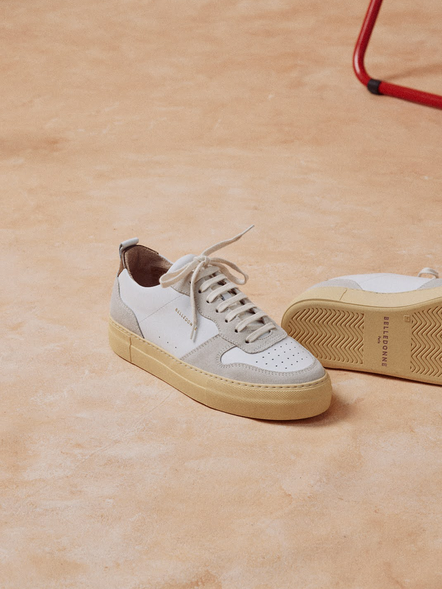 Baskets en cuir certifié | multicolore "b0 playground essentielles coffee"