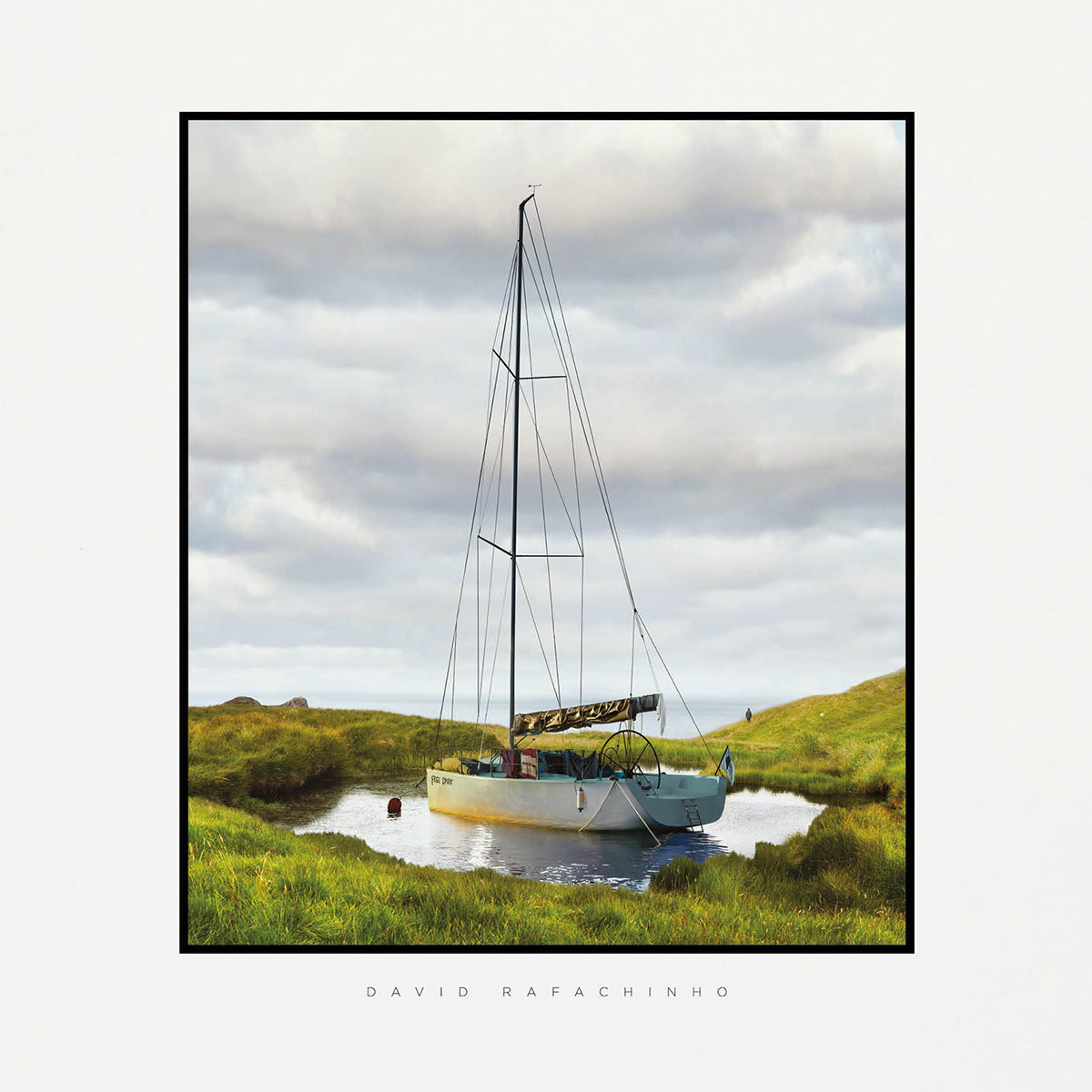 T-shirt imprimé en coton bio | blanc "pocket ocean natural"