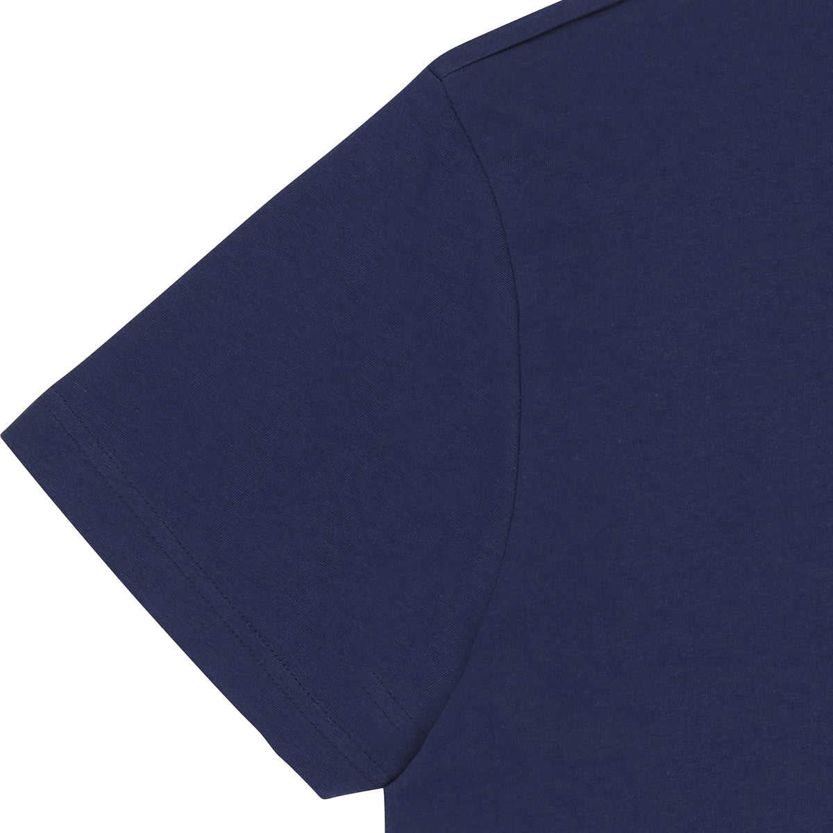 T-shirt imprimé en coton bio | bleu "sunset navy"