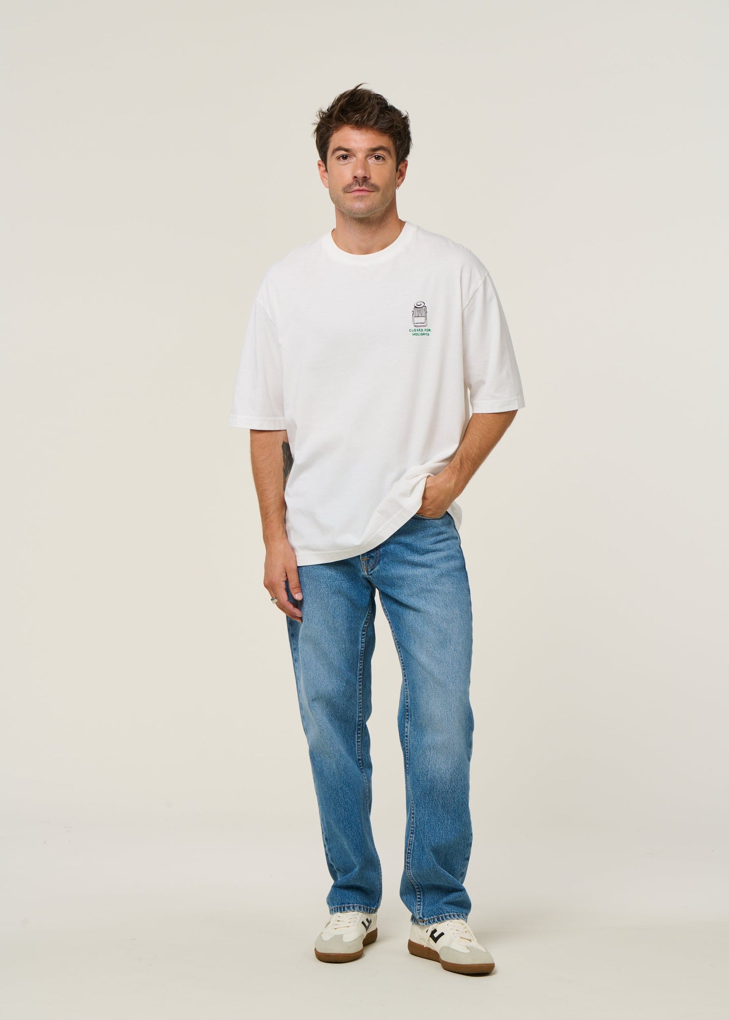 T-shirt en coton bio | blanc "closed - natural"